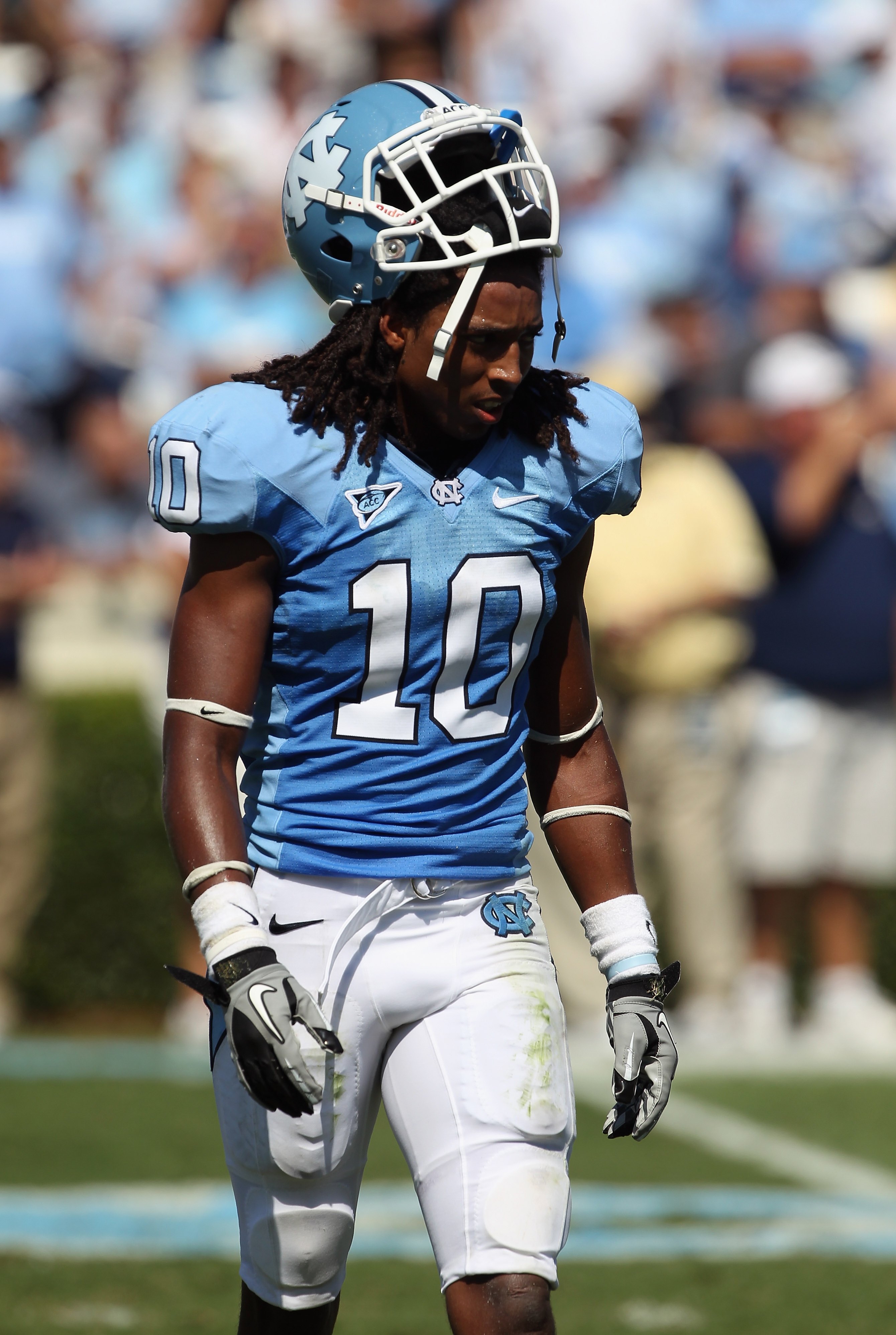CHAPEL HILL, NC - SEPTEMBER 18: Tre Boston #10 of the North Carolina Tar Heels during their game at Kenan Stadium on September 18, 2010 in Chapel Hill, North Carolina. (Photo by Streeter Lecka/Getty Images) CHAPEL HILL, NC - SEPTEMBER 18: Tre Boston #10 of the North Carolina Tar Heels during their game at Kenan Stadium on September 18, 2010 in Chapel Hill, North Carolina. (Photo by Streeter Lecka/Getty Images)