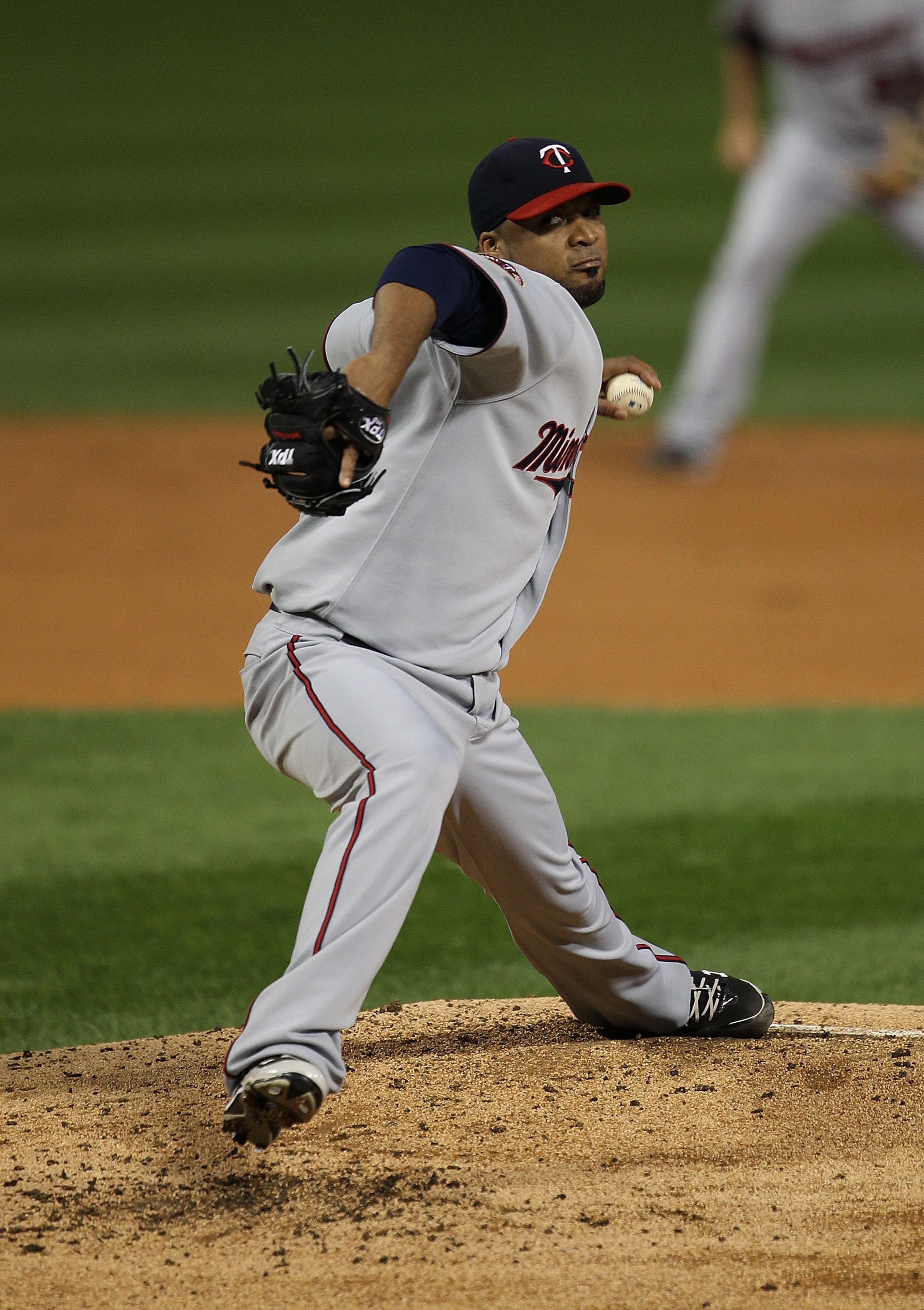 CHICAGO - SEPTEMBER 14: Starting pitcher Francisco Liriano #47 of the Minnesota Twins delivers the ball against the Chicago White Sox at U.S. Cellular Field on September 14, 2010 in Chicago, Illinois. (Photo by Jonathan Daniel/Getty Images)