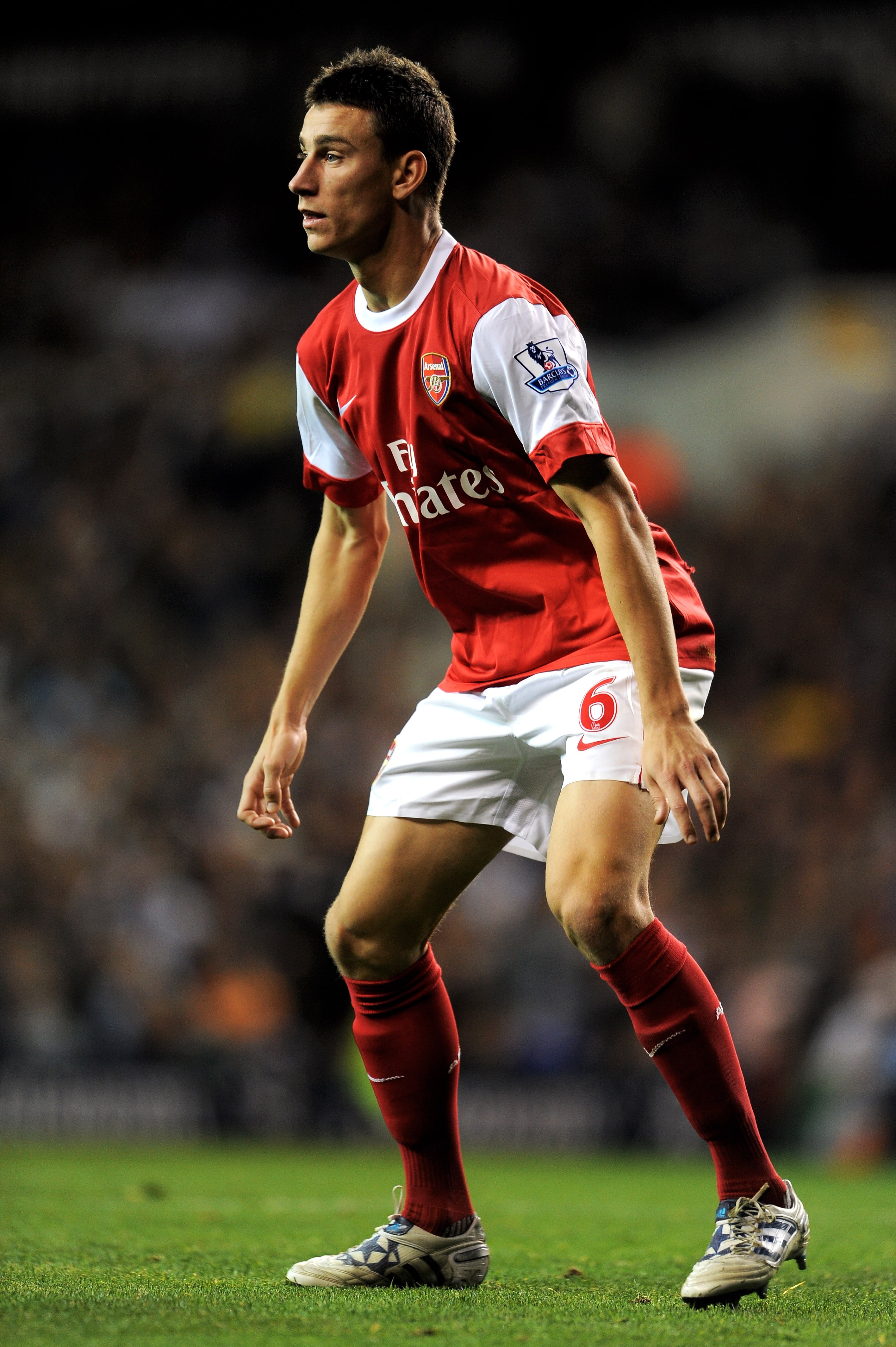 LONDON, ENGLAND - SEPTEMBER 21:  Laurent Koscielny of Arsenal in action during the Carling Cup third round match between Tottenham Hotspur and Arsenal at White Hart Lane on September 21, 2010 in London, England.  (Photo by Michael Regan/Getty Images)