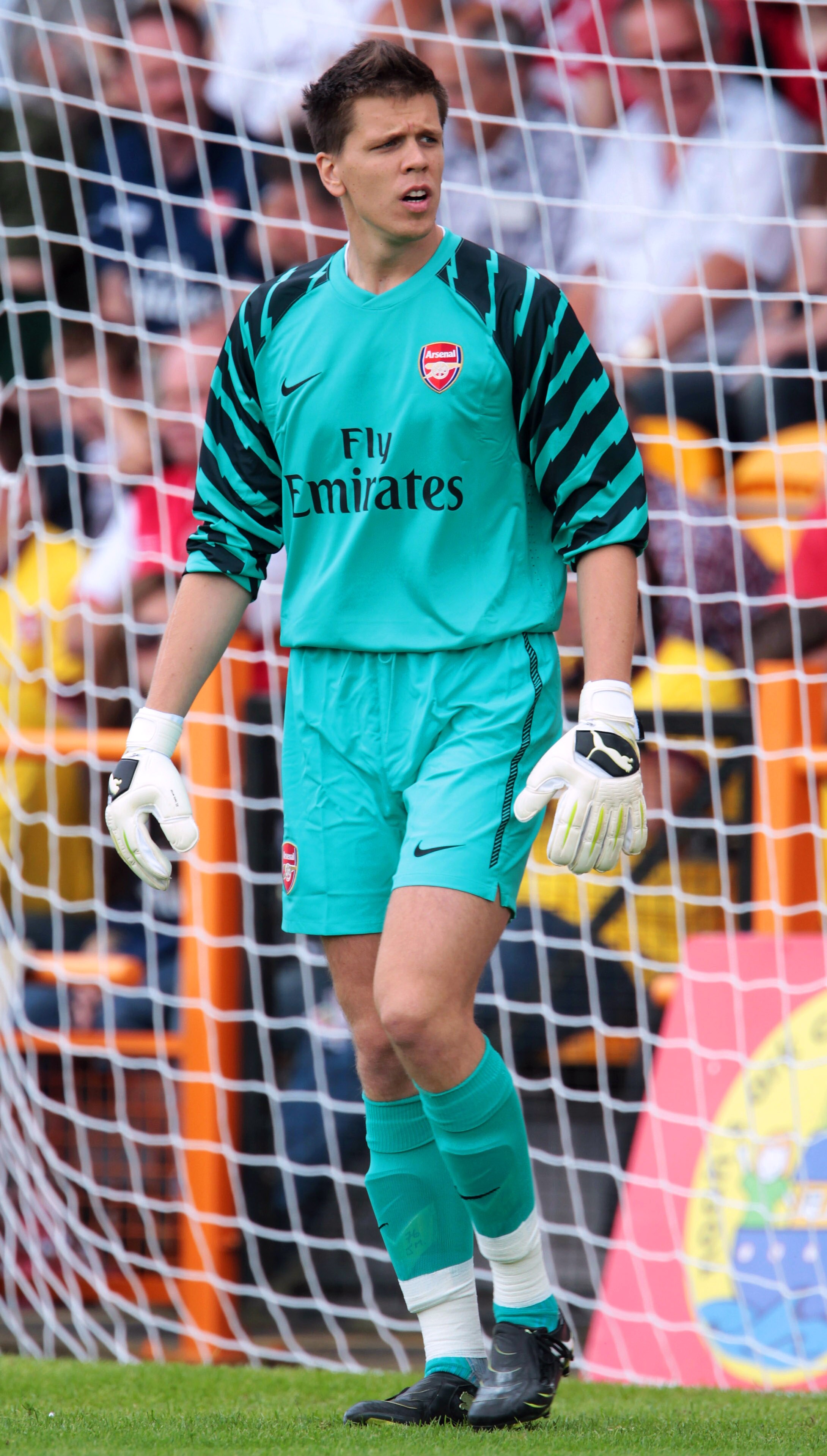 LONDON, ENGLAND - JULY 17:  Wojciech Szczesny of Arsenal looks on during the pre-season friendly match between Barnet and Arsenal at Underhill on July 17, 2010 in London, England.  (Photo by Phil Cole/Getty Images)