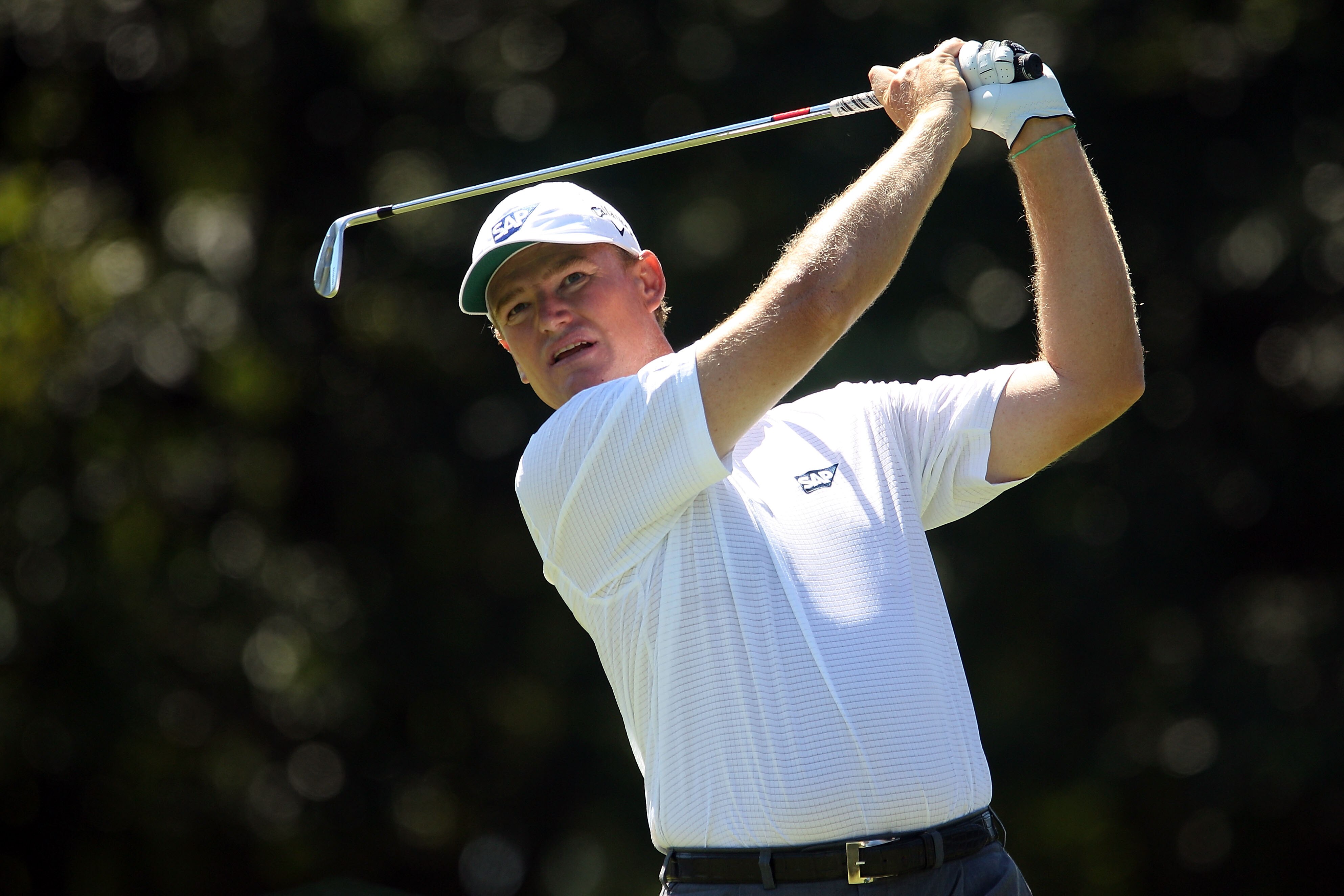 LEMONT, IL - SEPTEMBER 12:  Ernie Els of South Africa tees off from the second hole during the final round of the BMW Championship at Cog Hill Golf & Country Club on September 12, 2010 in Lemont, Illinois.  (Photo by Scott Halleran/Getty Images)