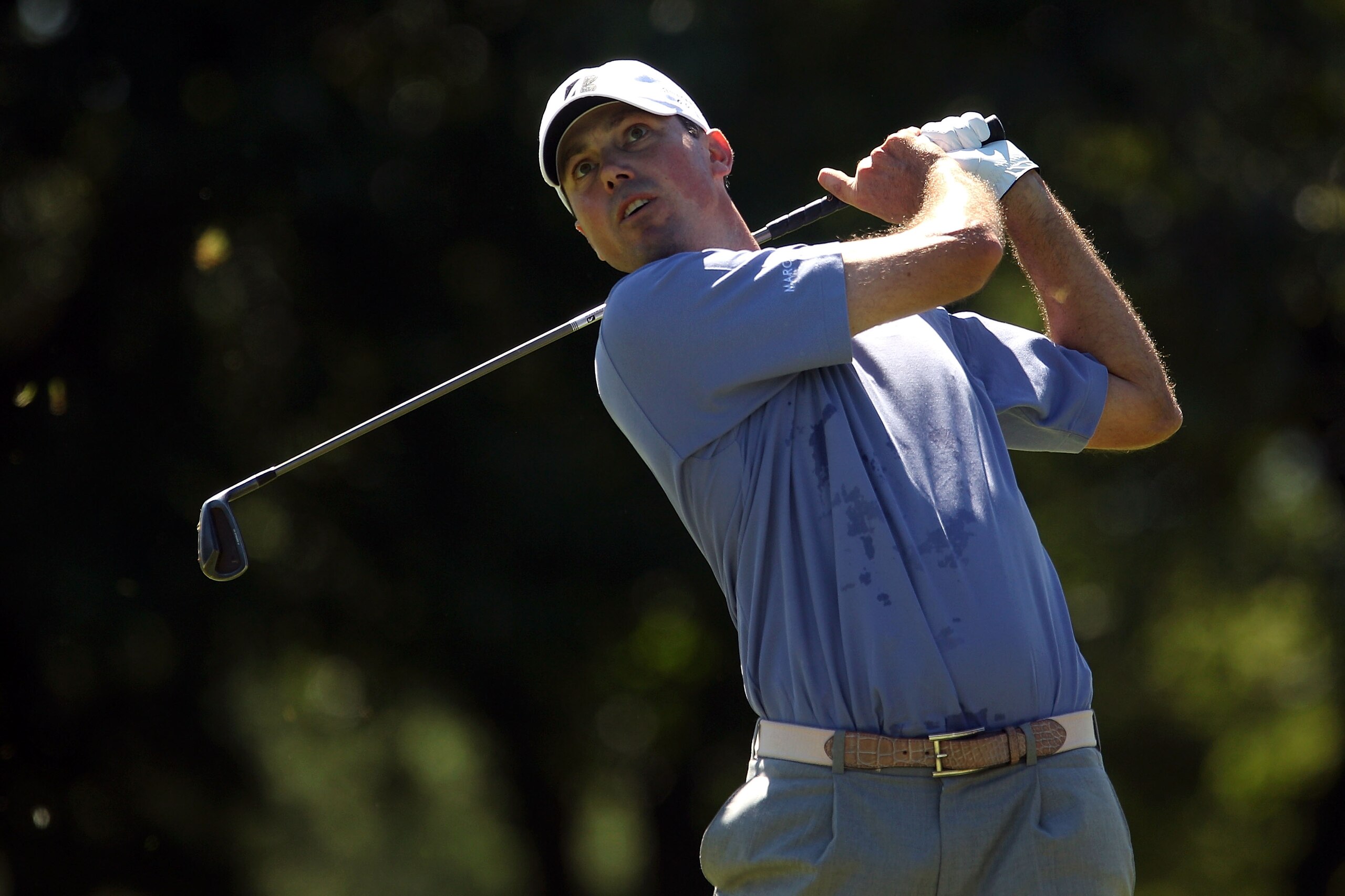 LEMONT, IL - SEPTEMBER 12:  Matt Kuchar tees off on the second hole during the final round of the BMW Championship at Cog Hill Golf & Country Club on September 12, 2010 in Lemont, Illinois.  (Photo by Scott Halleran/Getty Images)