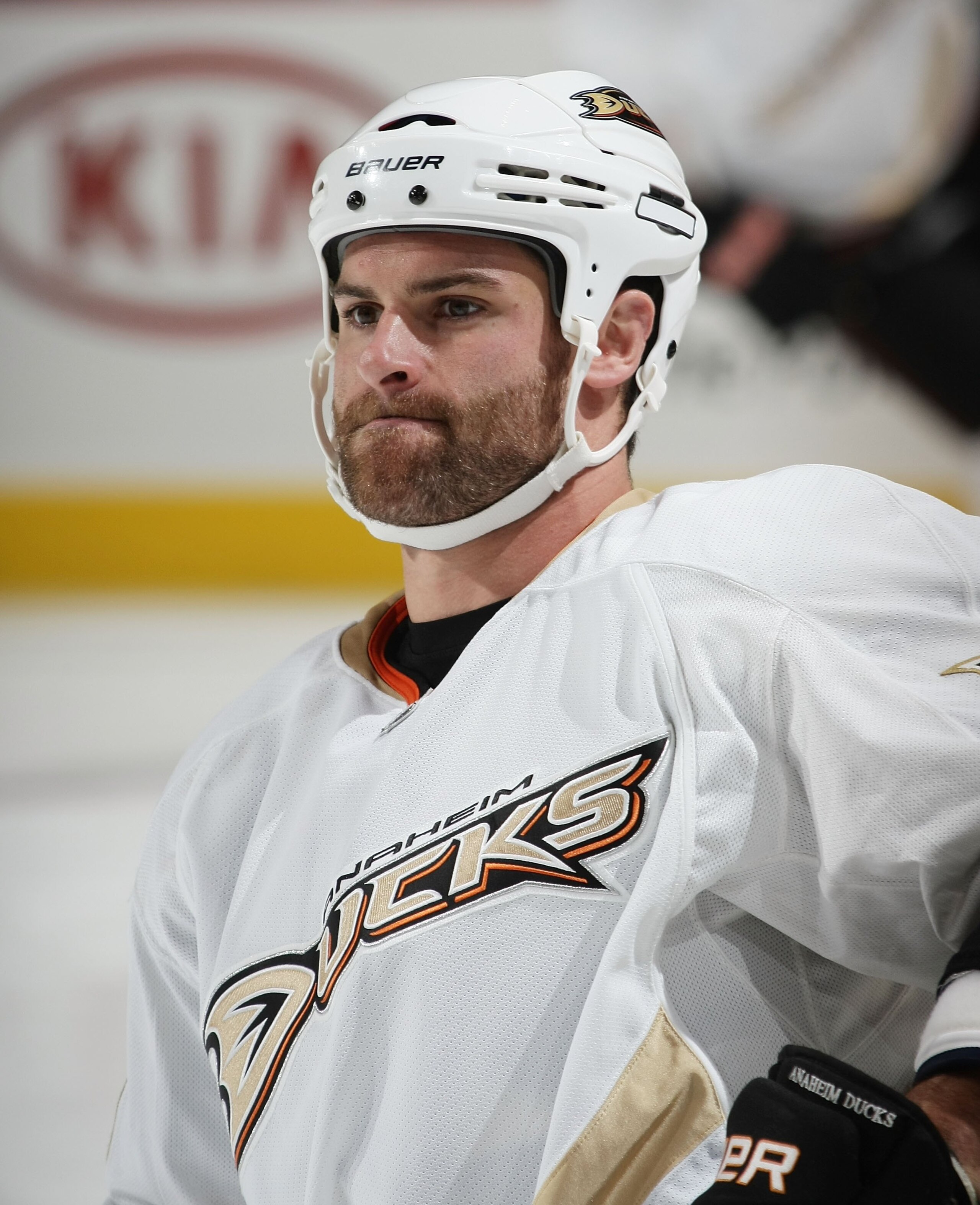 PHILADELPHIA - OCTOBER 10: Mike Brown #13 of the Anaheim Ducks skates against the Philadelphia Flyers at the Wachovia Center on October 10, 2009 in Philadelphia, Pennsylvania. (Photo by Bruce Bennett/Getty Images)