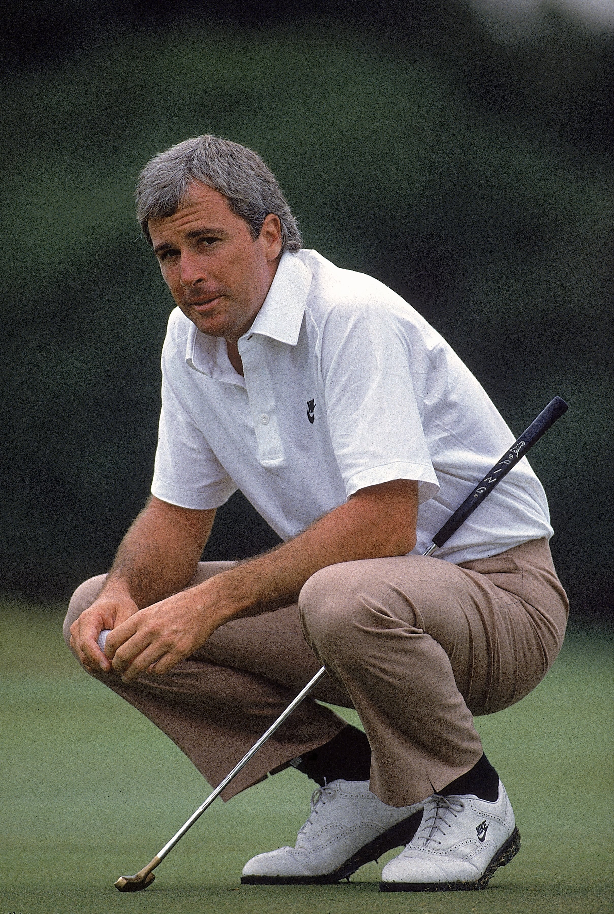 Nov 1989:  Curtis Strange of the USA during the Australian Open at Kingston Heath Golf Club in Melbourne, Australia.  \ Mandatory Credit: Pascal Rondeau /Allsport