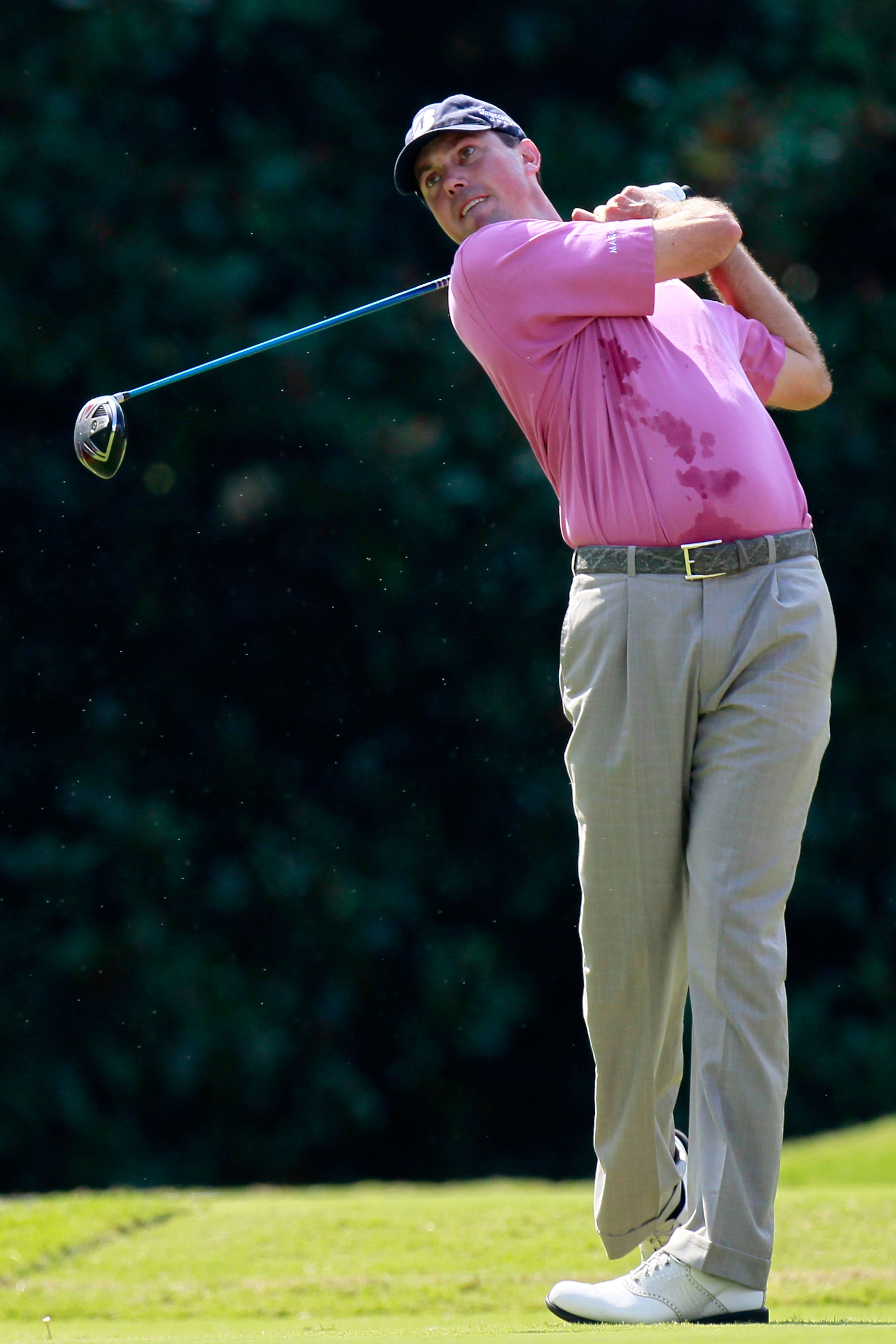 ATLANTA - SEPTEMBER 23:  Matt Kuchar hits a tee shot on the fifth hole during the first round of THE TOUR Championship presented by Coca-Cola at East Lake Golf Club on September 23, 2010 in Atlanta, Georgia.  (Photo by Kevin C. Cox/Getty Images)