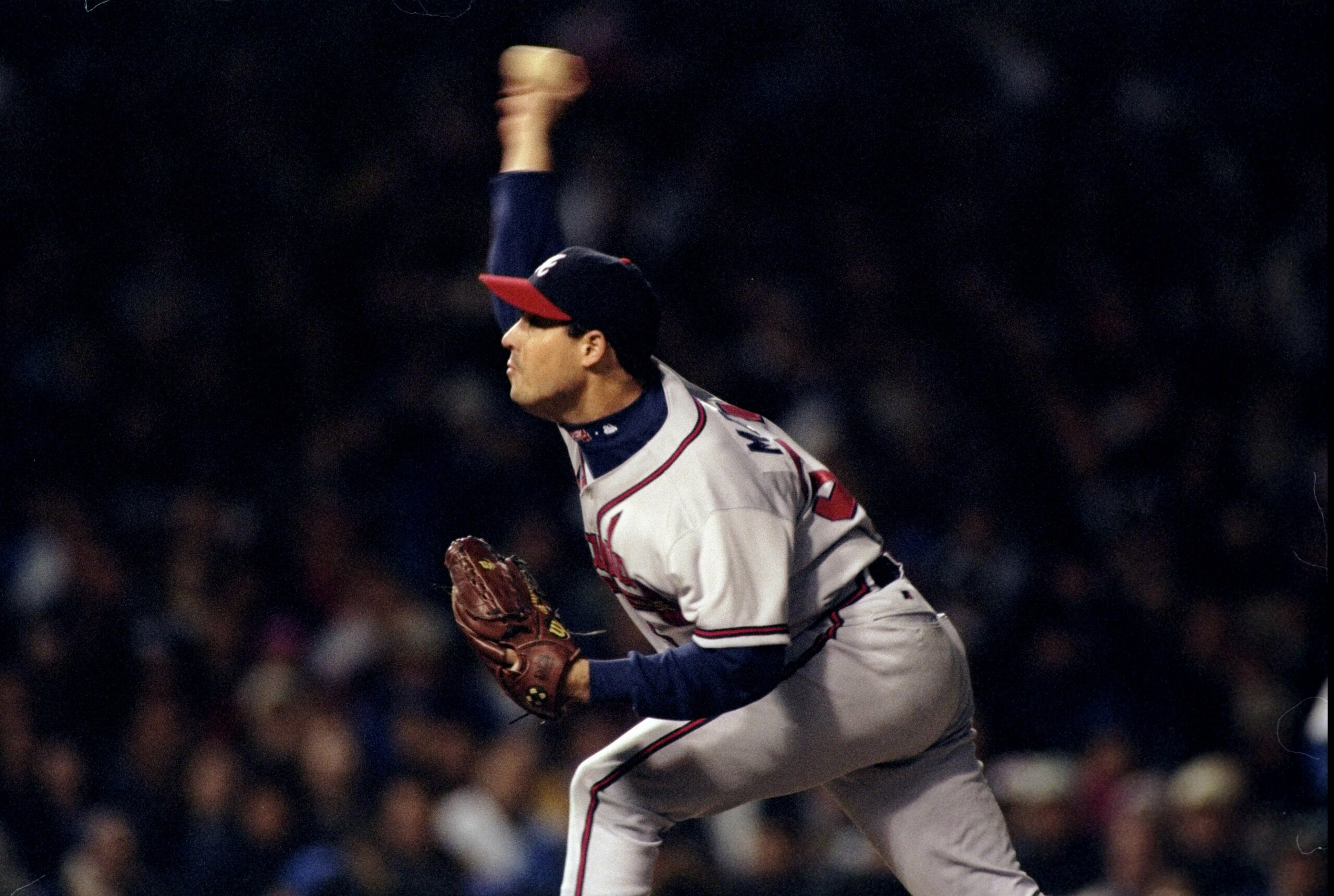3 Oct 1998: Pitcher Greg Maddux #31 of the Atlanta Braves in action during the National League Division Playoff Series Game 3 against the Chicago Cubs at Wrigley Field in Chicago, Illinois. The Braves defeated the Cubs 6-2. Mandatory Credit: Matthew Stoc 3 Oct 1998: Pitcher Greg Maddux #31 of the Atlanta Braves in action during the National League Division Playoff Series Game 3 against the Chicago Cubs at Wrigley Field in Chicago, Illinois. The Braves defeated the Cubs 6-2. Mandatory Credit: Matthew Stoc