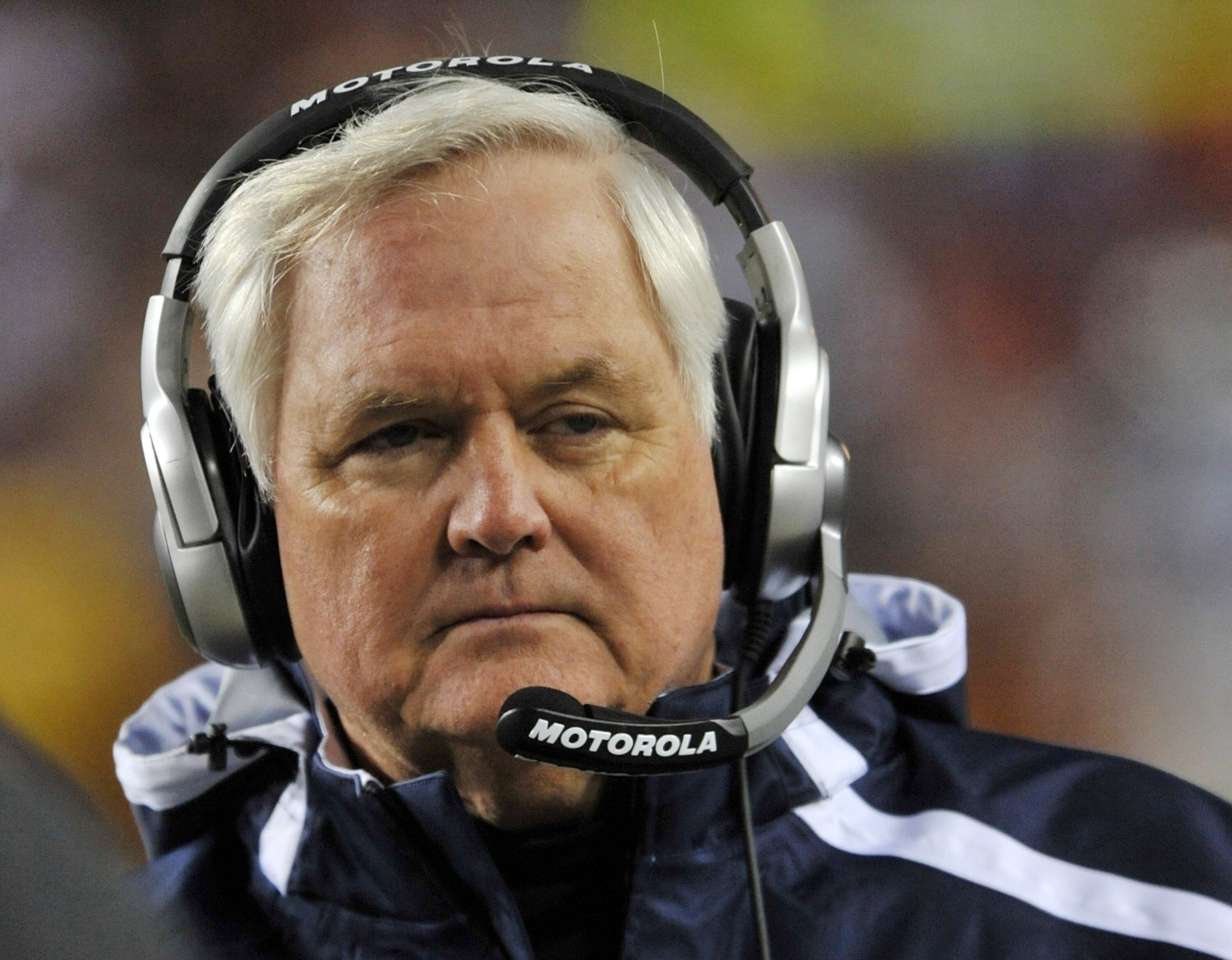 LANDOVER, MD - DECEMBER 21: Head coach Wade Phillips of the Dallas Cowboys walks on the sidelines during the game against the Washington Redskins at FedExField on December 27, 2009 in Landover, Maryland. (Photo by Larry French/Getty Images) LANDOVER, MD - DECEMBER 21: Head coach Wade Phillips of the Dallas Cowboys walks on the sidelines during the game against the Washington Redskins at FedExField on December 27, 2009 in Landover, Maryland. (Photo by Larry French/Getty Images)