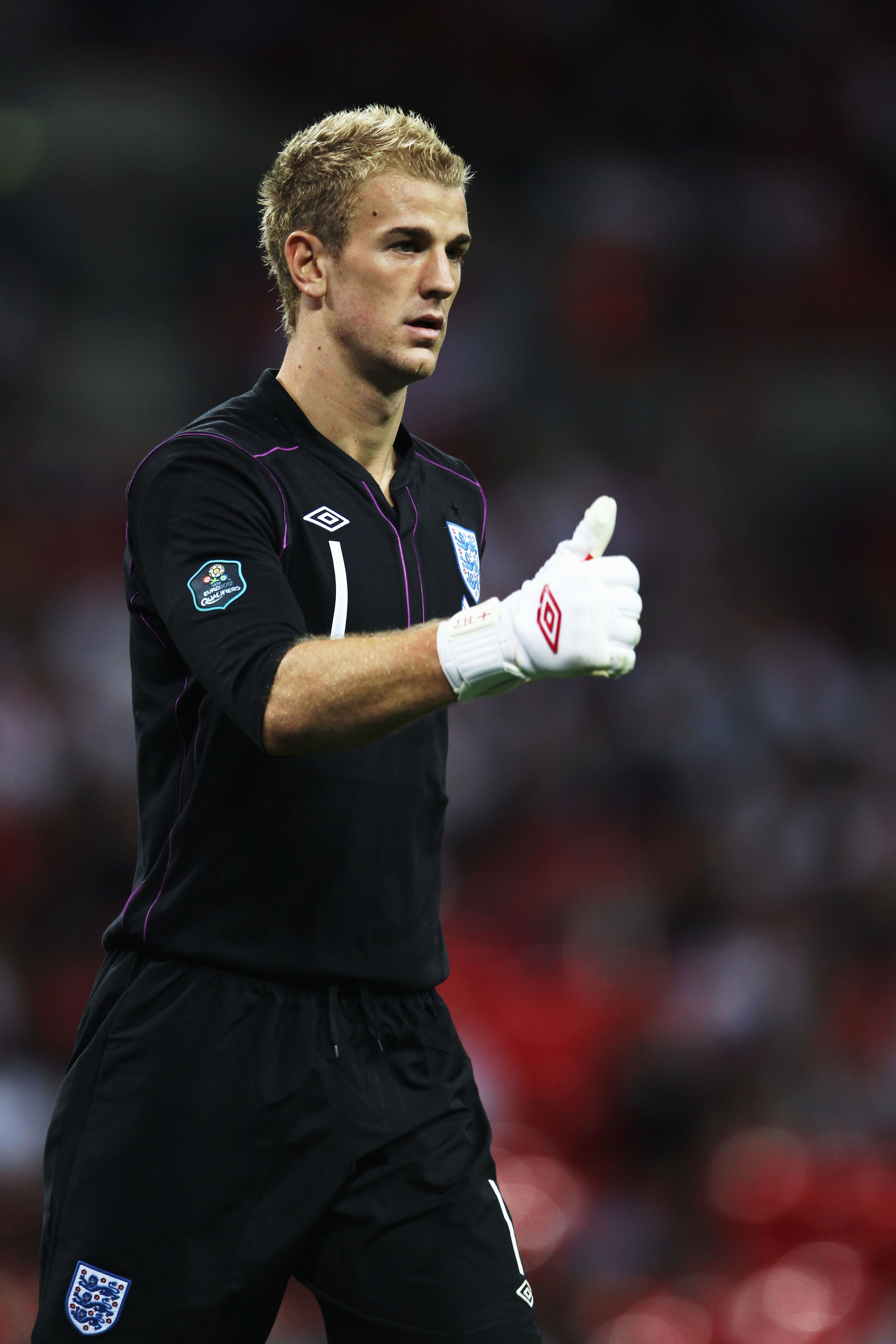 LONDON, ENGLAND - SEPTEMBER 03: Joe Hart the England goalkeeper is seen during the UEFA EURO 2012 Group G Qualifying match between England and Bulgaria at Wembley Stadium on September 3, 2010 in London, England. (Photo by Bryn Lennon/Getty Images) LONDON, ENGLAND - SEPTEMBER 03: Joe Hart the England goalkeeper is seen during the UEFA EURO 2012 Group G Qualifying match between England and Bulgaria at Wembley Stadium on September 3, 2010 in London, England. (Photo by Bryn Lennon/Getty Images)