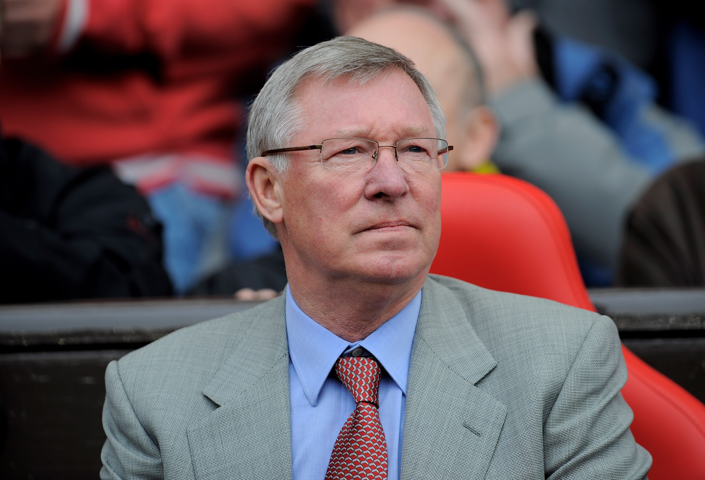 MANCHESTER, ENGLAND - MAY 09:  Manchester United Manager Sir Alex Ferguson looks on prior to the Barclays Premier League match between Manchester United and Stoke City at Old Trafford on May 9, 2010 in Manchester, England.  (Photo by Michael Regan/Getty I