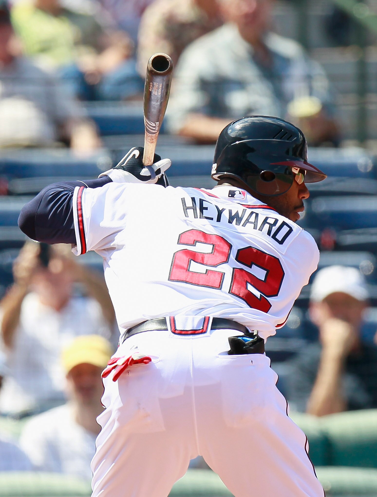 ATLANTA - SEPTEMBER 15:  Jason Heyward #22 of the Atlanta Braves against the Washington Nationals at Turner Field on September 15, 2010 in Atlanta, Georgia.  (Photo by Kevin C. Cox/Getty Images)