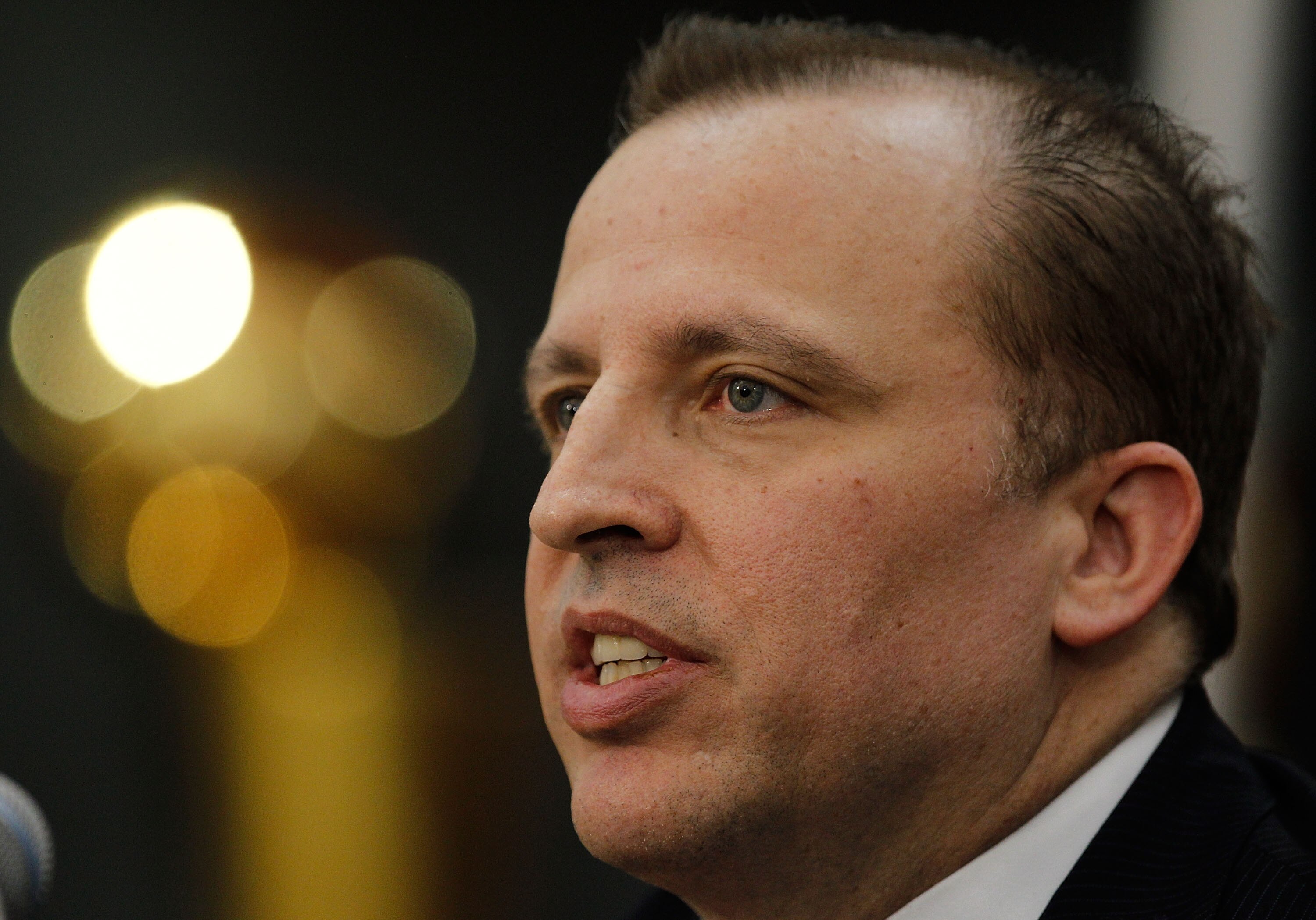 DEERFIELD, IL - JUNE 23: Tom Thibodeau, the new head coach of the Chicago Bulls, speaks during a press conference at the Berto Center practice facility on June 23, 2010 in Deerfield, Illinois. NOTE TO USER: User expressly acknowledges and agrees that, by 