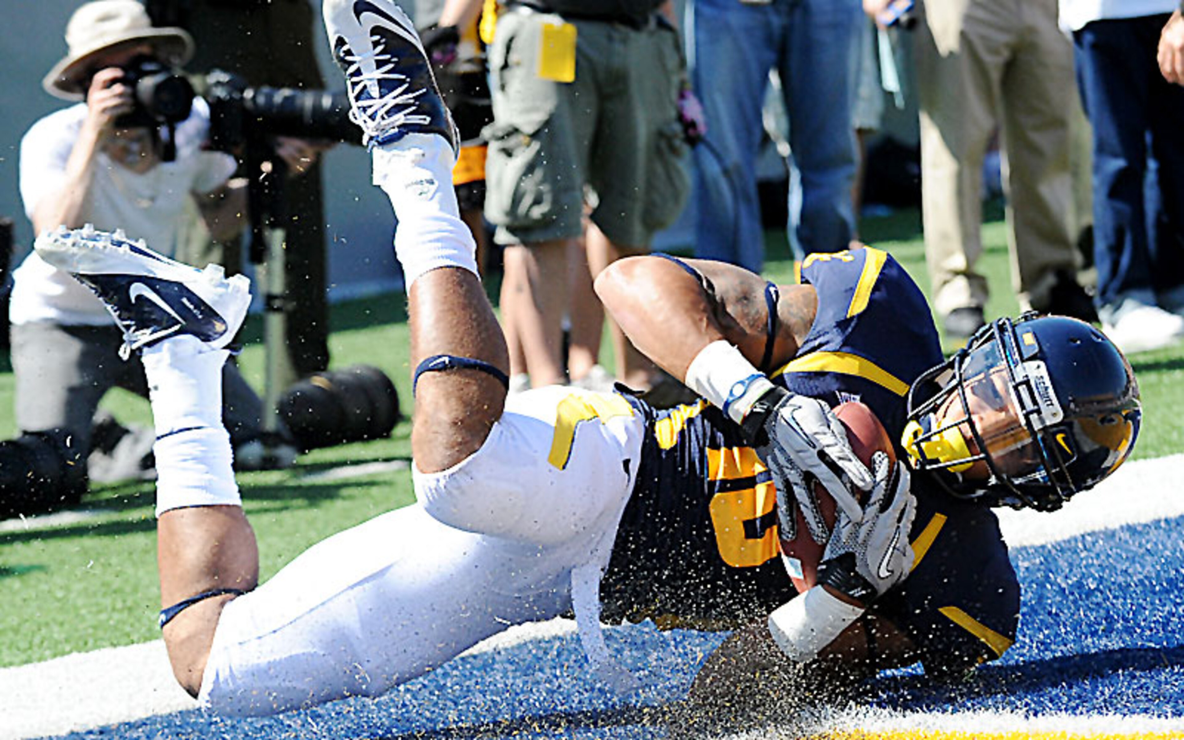 Sophomore Stedman Bailey caught his first two career scores last week against Maryland.
