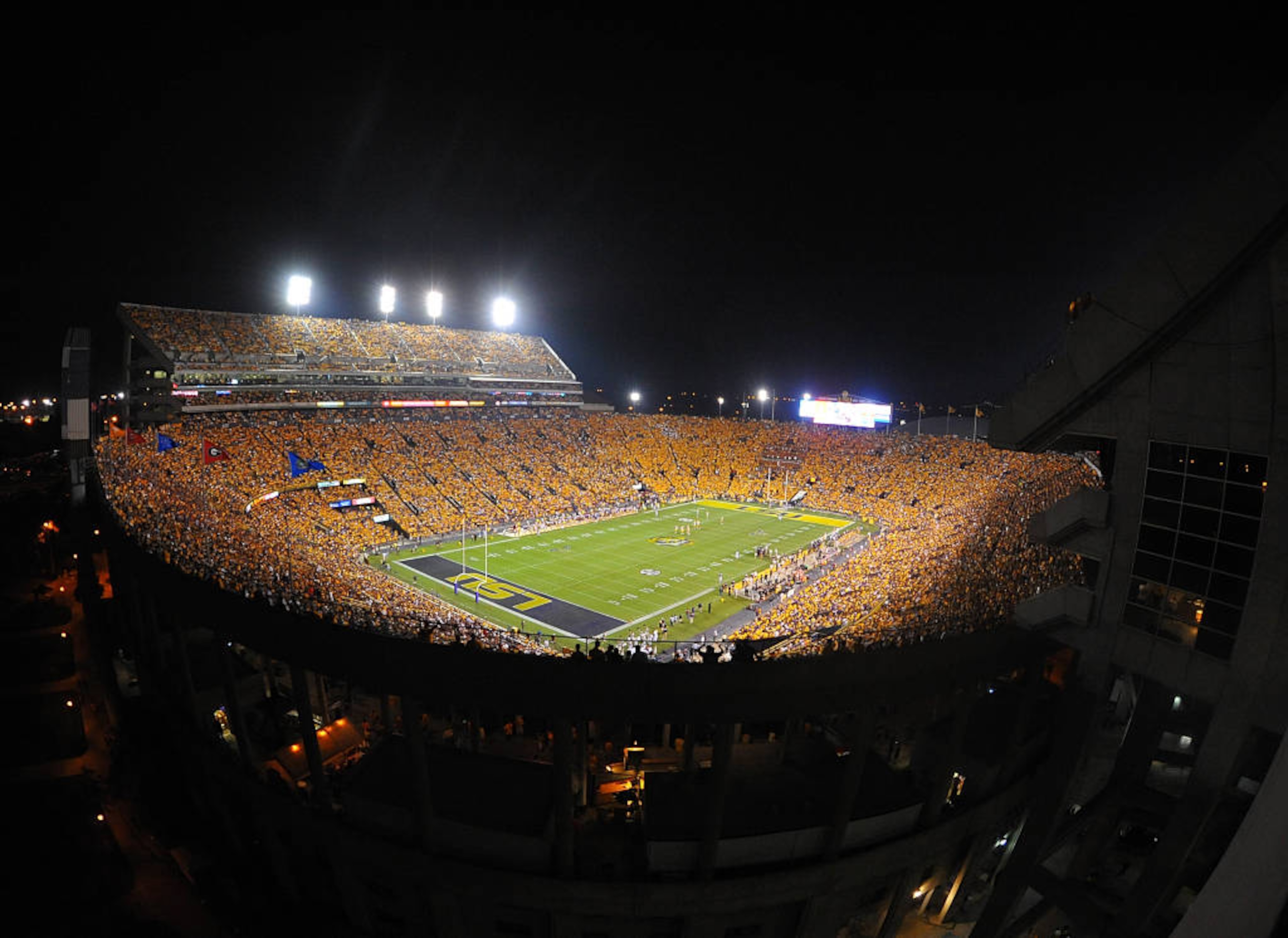 LSU's Tiger Stadium will surely be rocking when the Tigers take on the Mountaineers tonight.