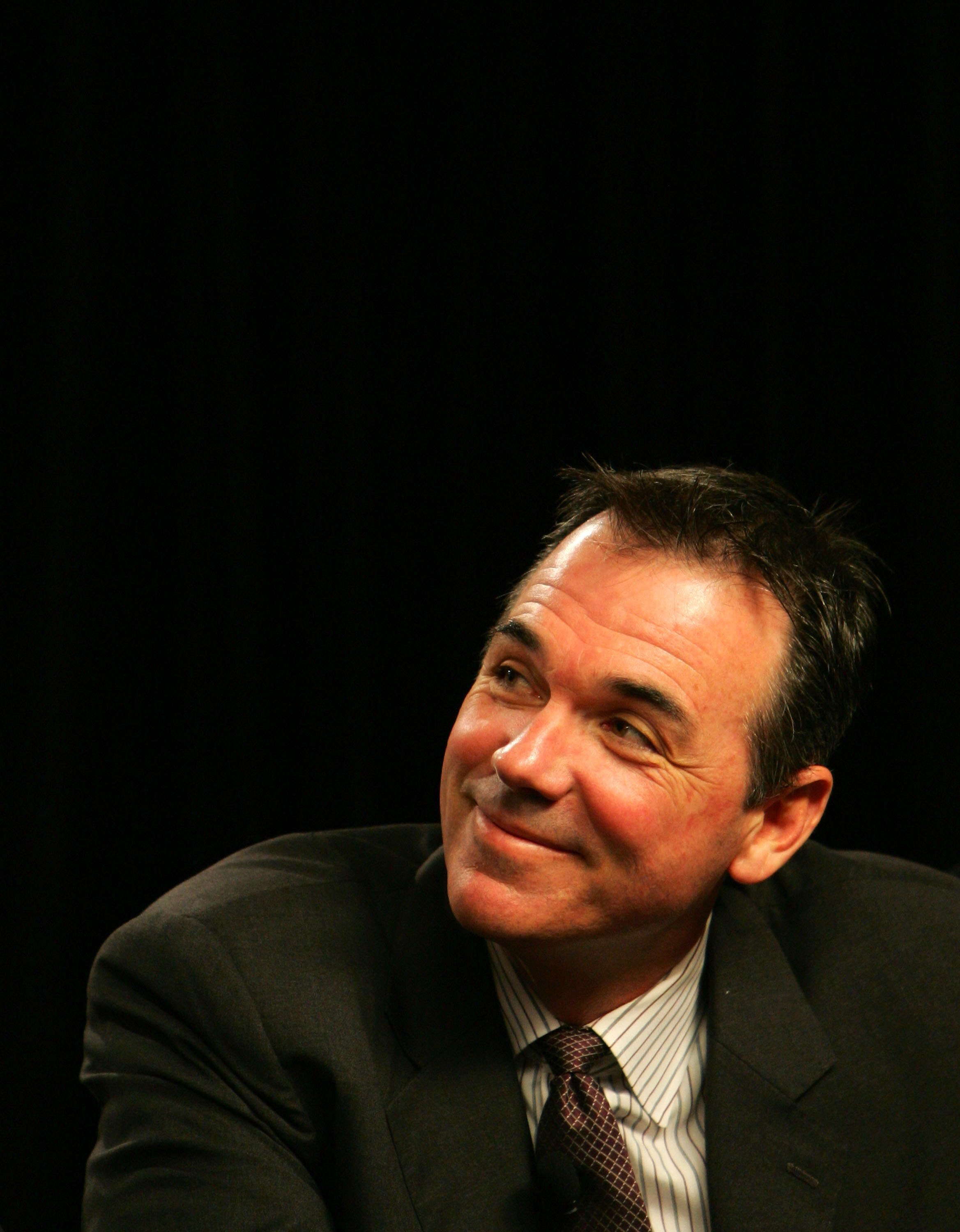 FREMONT, CA - NOVEMBER 14:  Oakland Athletics general manager Billy Beane during a press conference announcing the building of a new ballpark in Fremont, California, on land owned by Cisco Systems, at their headquarters on November 14, 2006 in San Jose, C