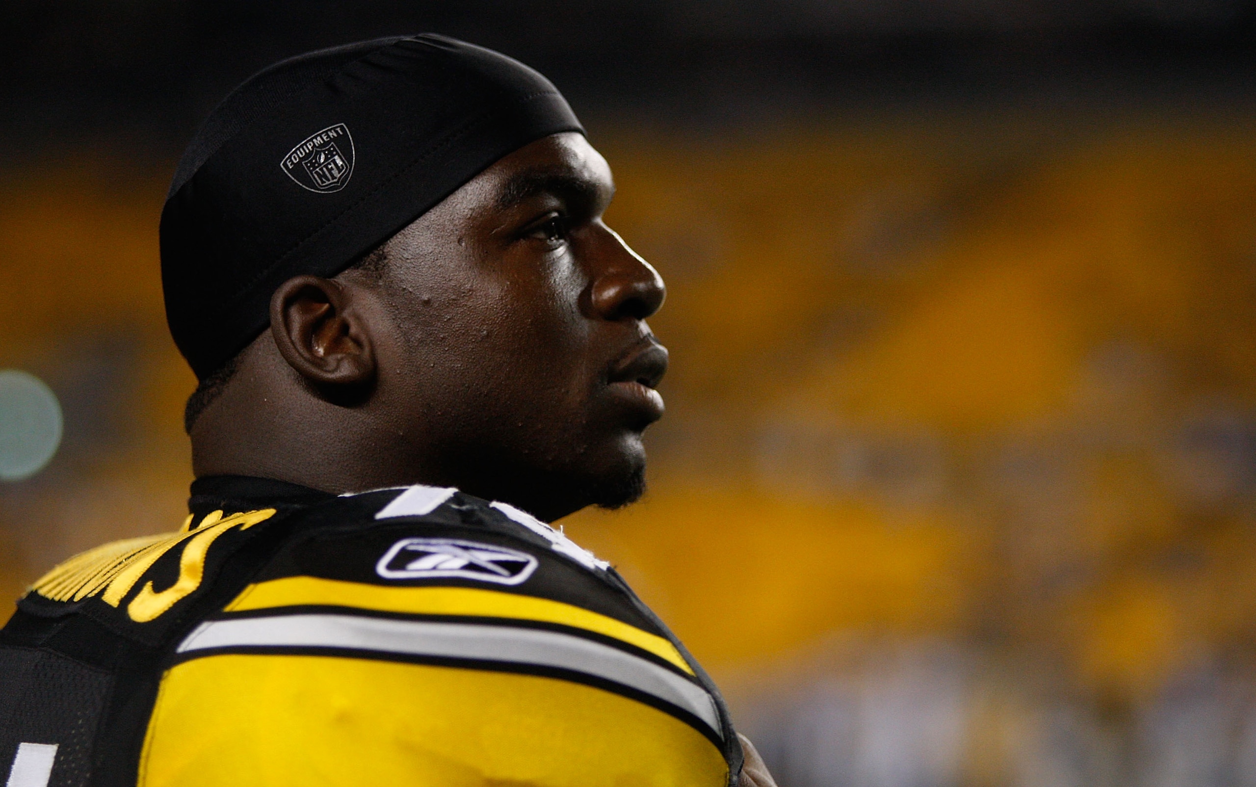 PITTSBURGH - SEPTEMBER 02: Lawrence Timmons #94 of the Pittsburgh Steelers watches his team from the sideline during the preseason game against the Carolina Panthers on September 2, 2010 at Heinz Field in Pittsburgh, Pennsylvania. (Photo by Jared Wickerha