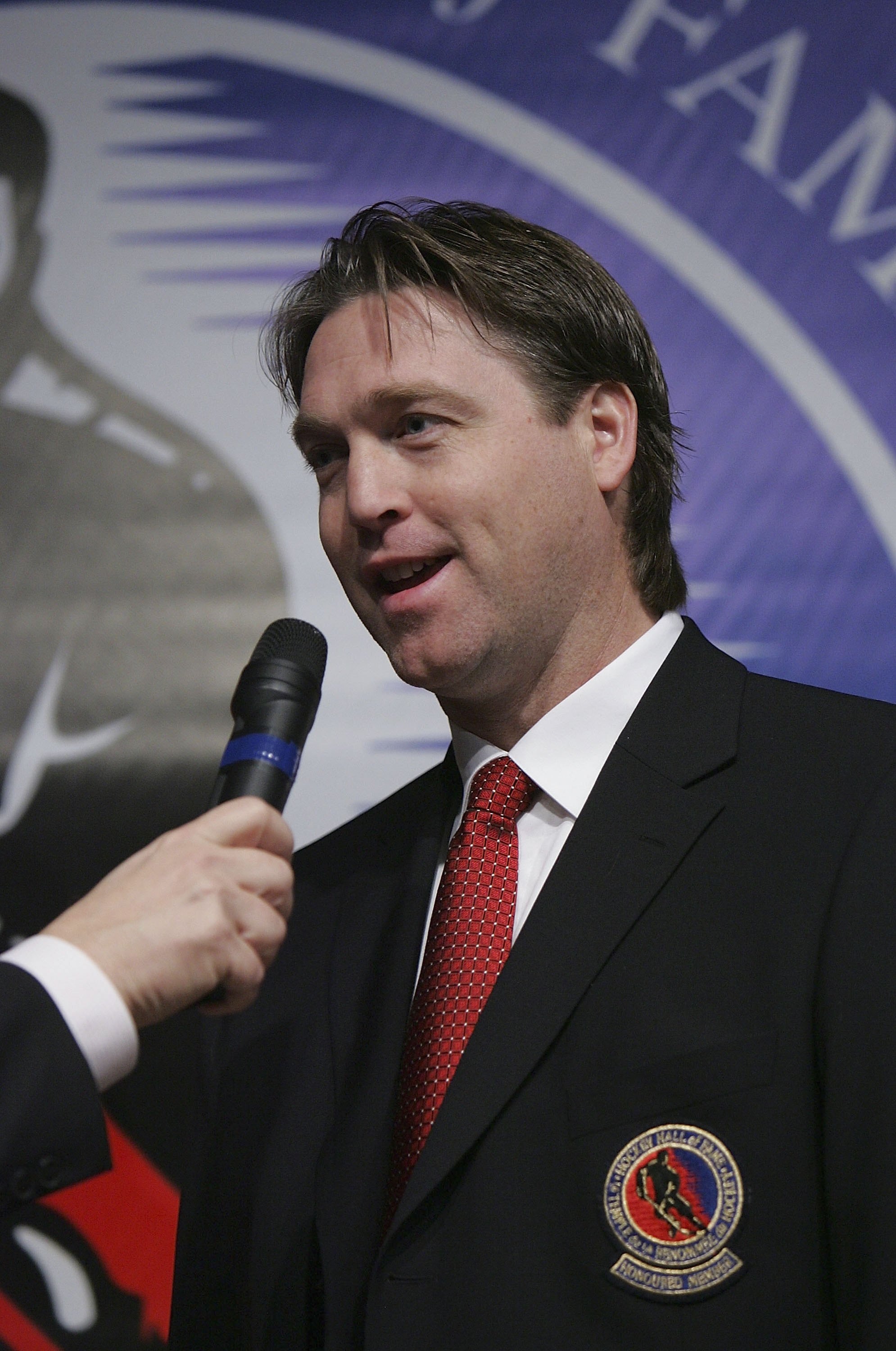 TORONTO - NOVEMBER 13: Inductee Patrick Roy is interviewed during a photo opportunity prior to the Hockey Hall of Fame Induction Ceremonies, at the Hockey Hall of Fame on November 13, 2006 in Toronto, Canada. (Photo by Bruce Bennett/Getty Images) TORONTO - NOVEMBER 13: Inductee Patrick Roy is interviewed during a photo opportunity prior to the Hockey Hall of Fame Induction Ceremonies, at the Hockey Hall of Fame on November 13, 2006 in Toronto, Canada. (Photo by Bruce Bennett/Getty Images)