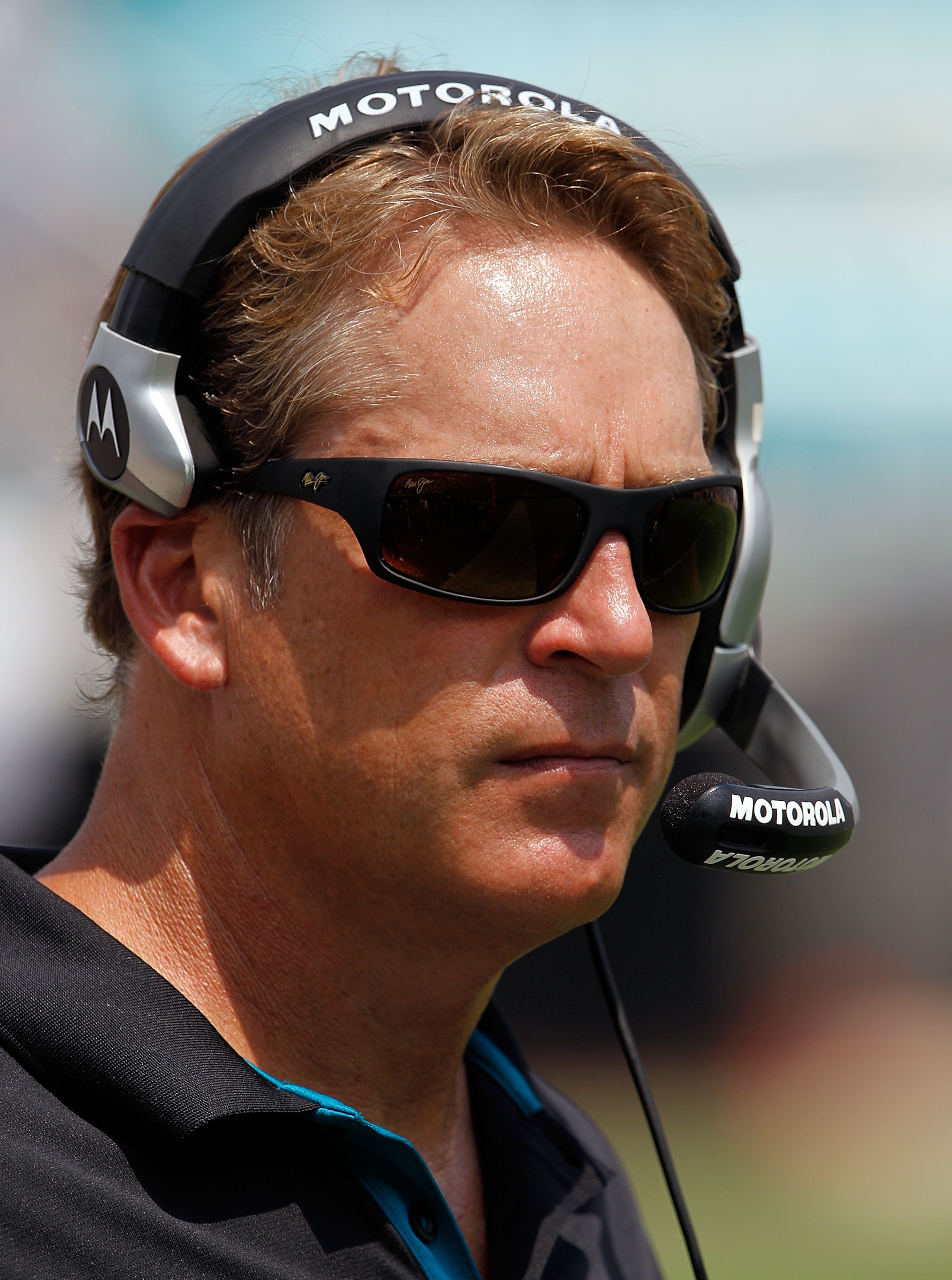 JACKSONVILLE, FL - SEPTEMBER 12:  Head coach Jack Del Rio of the Jacksonville Jaguars watches the action during the NFL season opener game against the Denver Broncos at EverBank Field on September 12, 2010 in Jacksonville, Florida.  (Photo by Sam Greenwoo