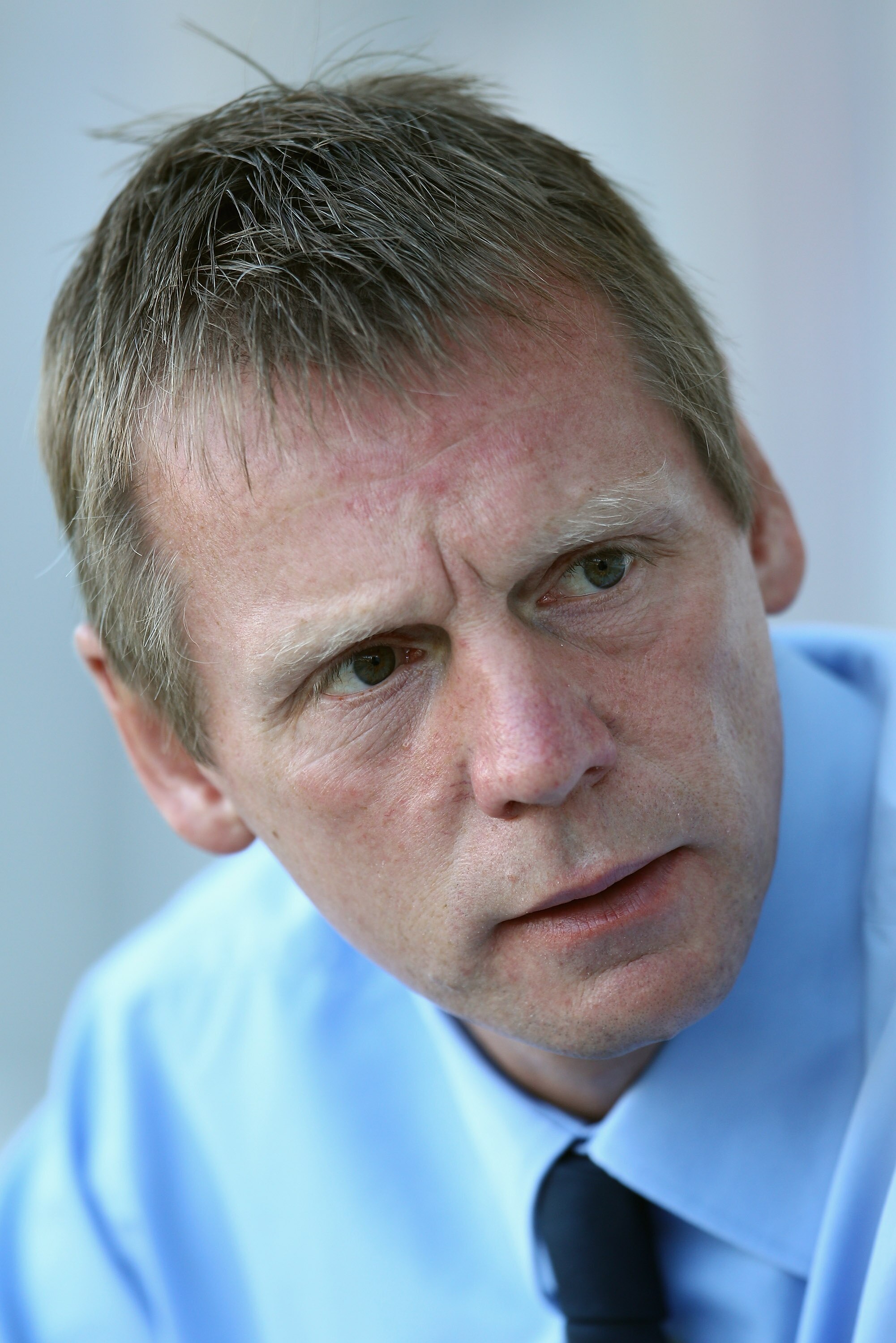 BARCELOS, PORTUGAL - SEPTEMBER 03:  England U21 Manager Stuart Pearce looks on prior to the start of the UEFA U21 Championship qualifying match between Portugal U21's and England U21's at Estadio Cidade de Barcelos on September 3, 2010 in Barcelos, Portug