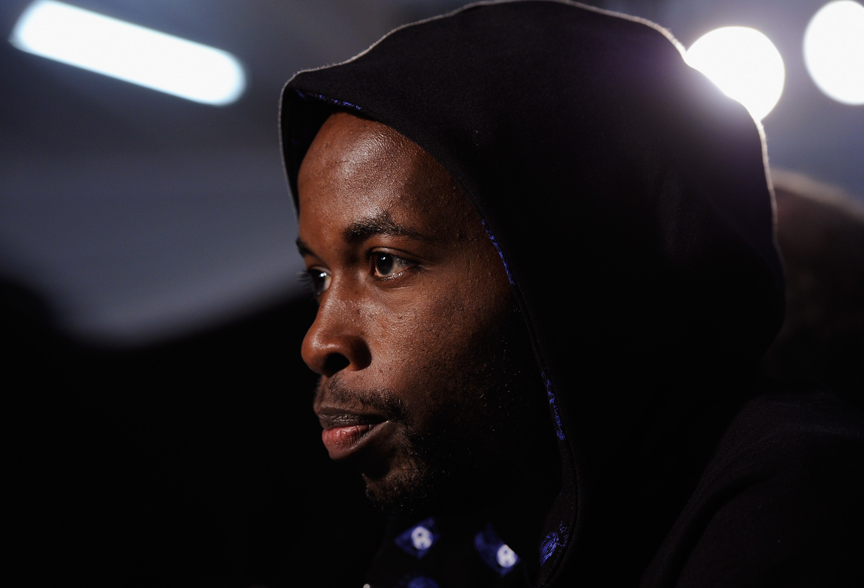 PRETORIA, SOUTH AFRICA - JUNE 16:  DeMarcus Beasley of US national football team speaks during a press conference at Irene Farm on June 16, 2010 in Irene near Pretoria, South Africa.  US will play their next World Cup Group C match against Slovenia on Fri