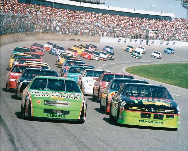 NASCAR is no stranger to ridiculous paint jobs as this picture shows.