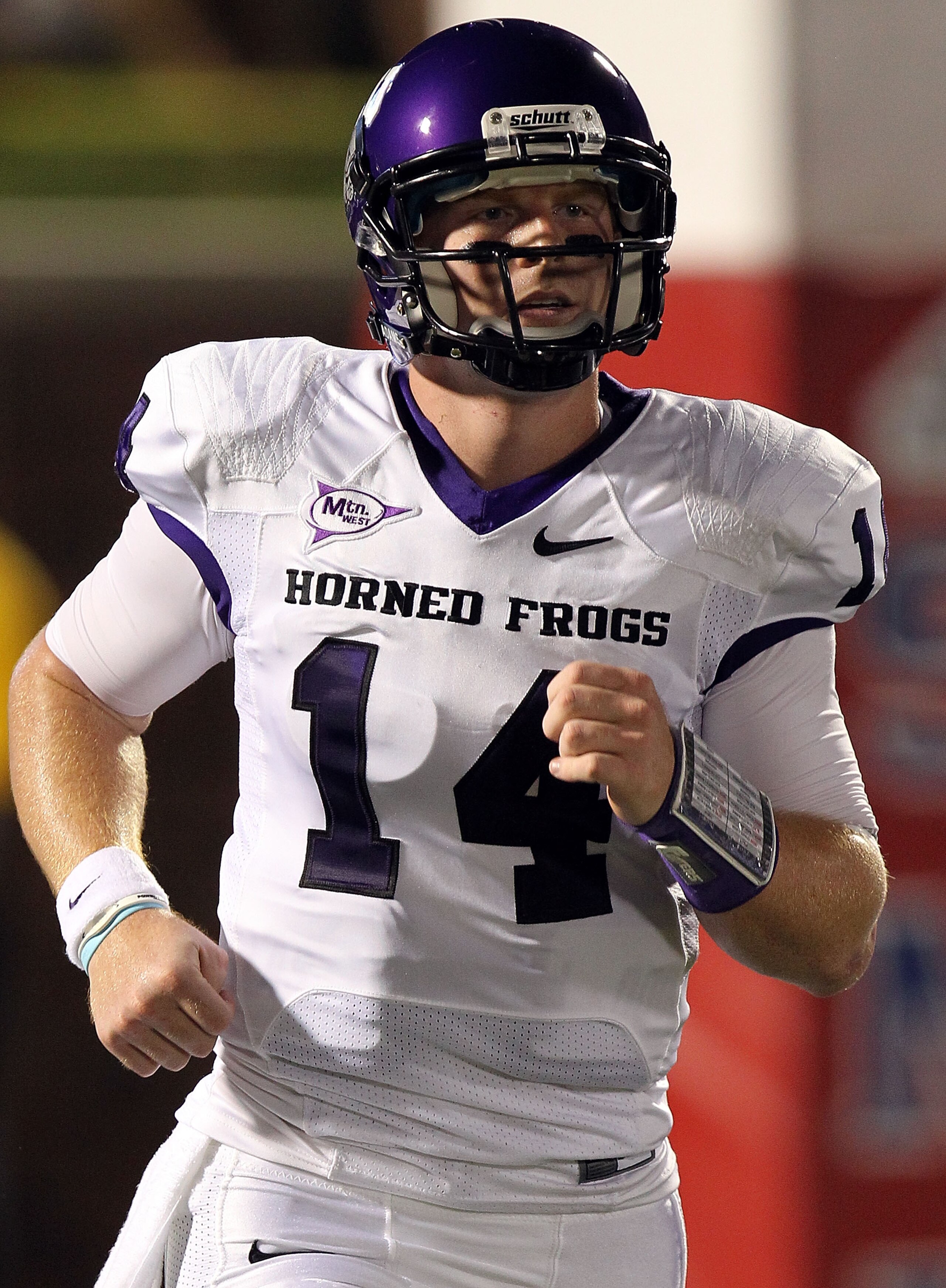 DALLAS - SEPTEMBER 24: Quarterback Andy Dalton #14 of the TCU Horned Frogs at Gerald J. Ford Stadium on September 24, 2010 in Dallas, Texas. (Photo by Ronald Martinez/Getty Images) DALLAS - SEPTEMBER 24: Quarterback Andy Dalton #14 of the TCU Horned Frogs at Gerald J. Ford Stadium on September 24, 2010 in Dallas, Texas. (Photo by Ronald Martinez/Getty Images)