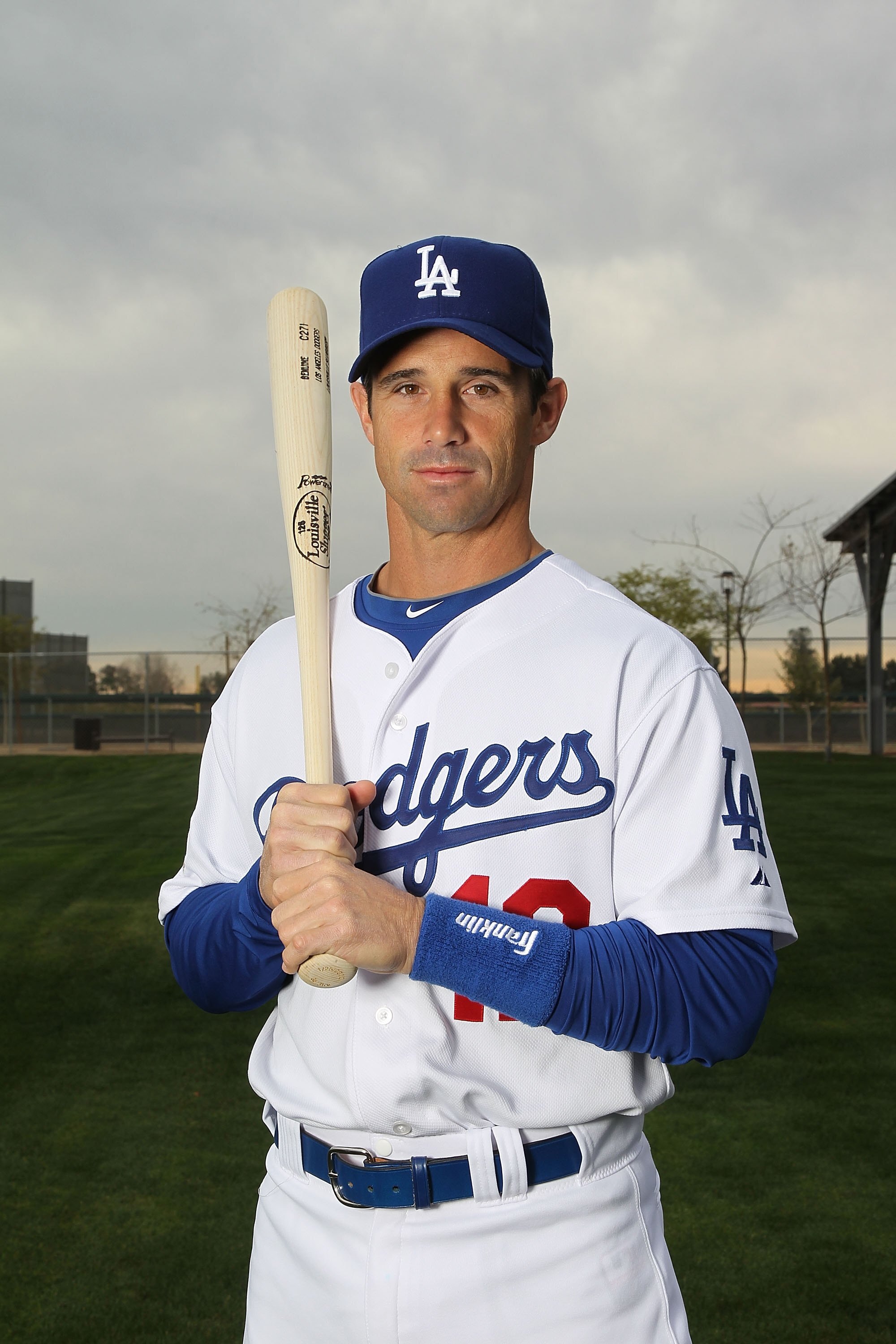 GLENDALE, AZ - FEBRUARY 27:  Brad Ausmus of the Los Angeles Dodgers poses during media photo day on February 27, 2010 at the Ballpark at Camelback Ranch, in Glendale, Arizona.  (Photo by Jed Jacobsohn/Getty Images)