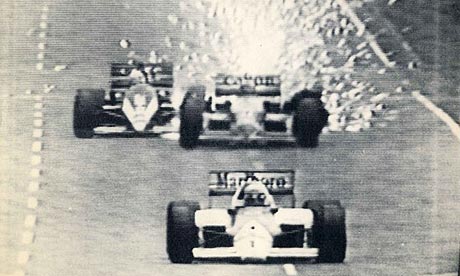 Mansell's tyre lets go at 180 mph