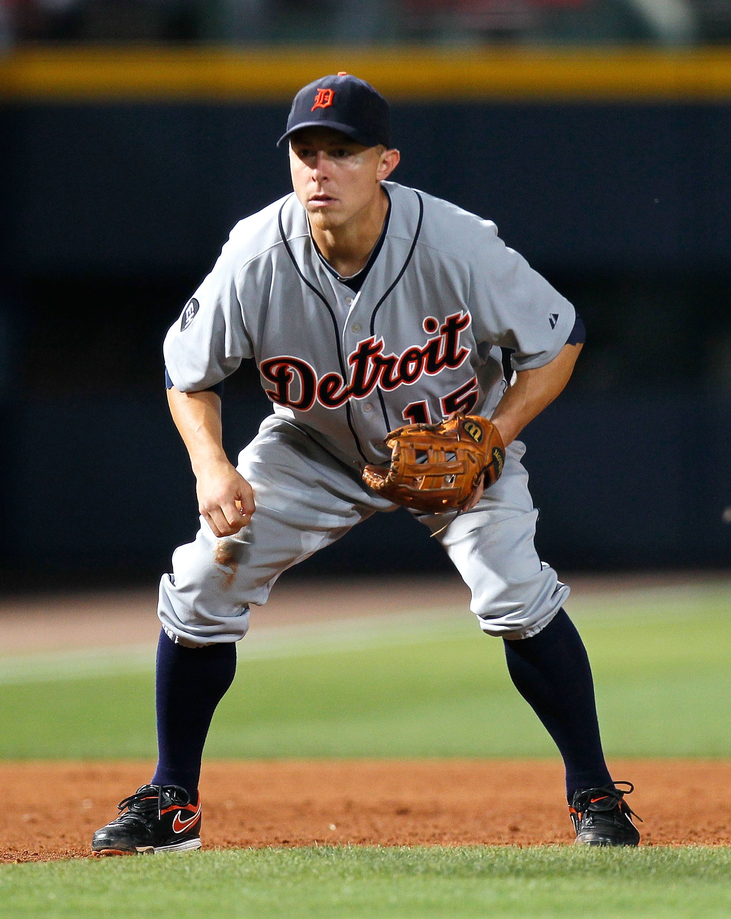 ATLANTA - JUNE 25:  Brandon Inge #15 of the Detroit Tigers against the Atlanta Braves at Turner Field on June 25, 2010 in Atlanta, Georgia.  (Photo by Kevin C. Cox/Getty Images)