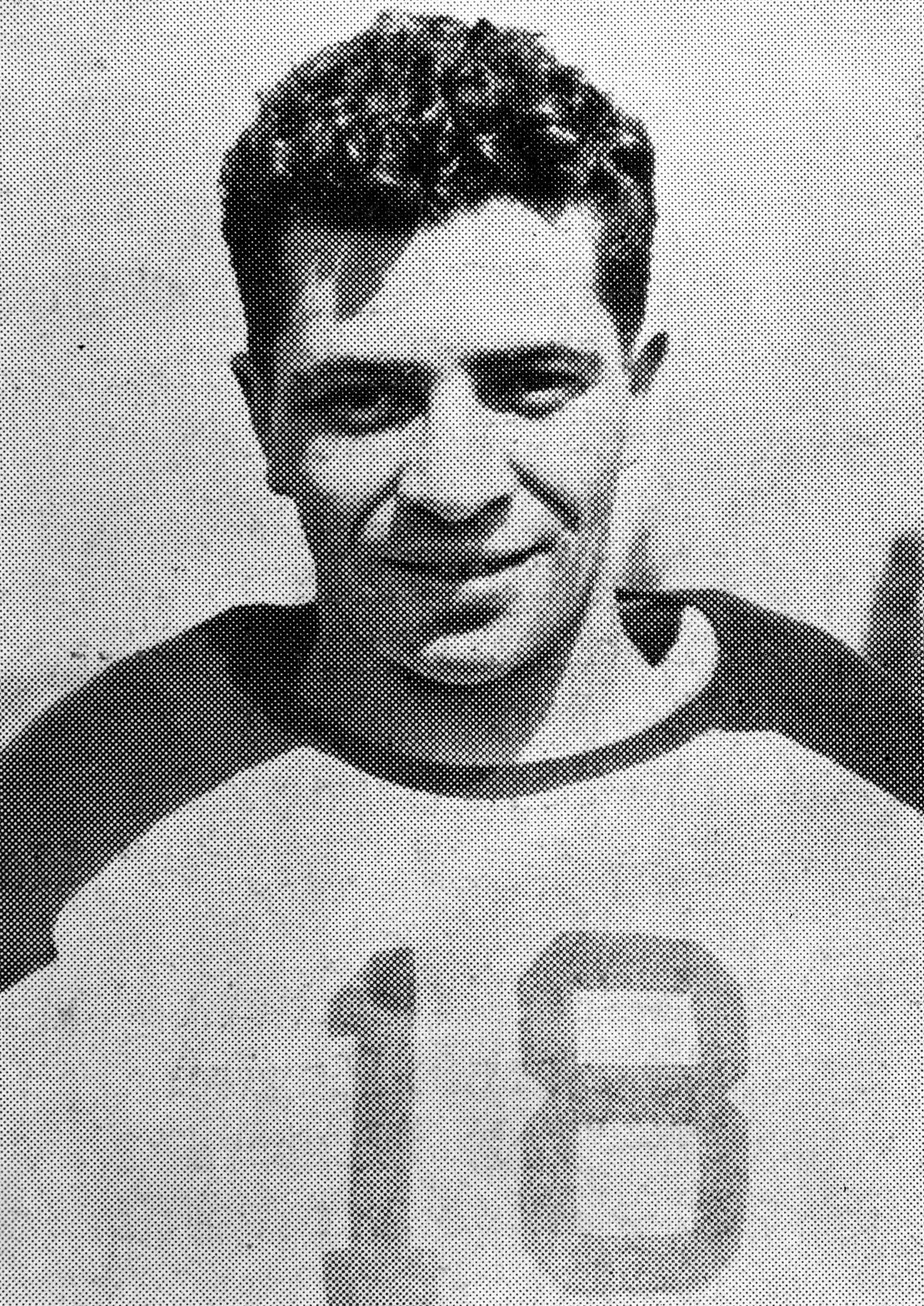 Hall of Fame coach Vince Lombardi in his college playjng days, circa 1933. Lombardi was an undersized guard (5'8' 185 lb.) on Fordham University's imposing front line, which became known as the Seven Blocks of Granite. (Photo by Fordham University/Getty I