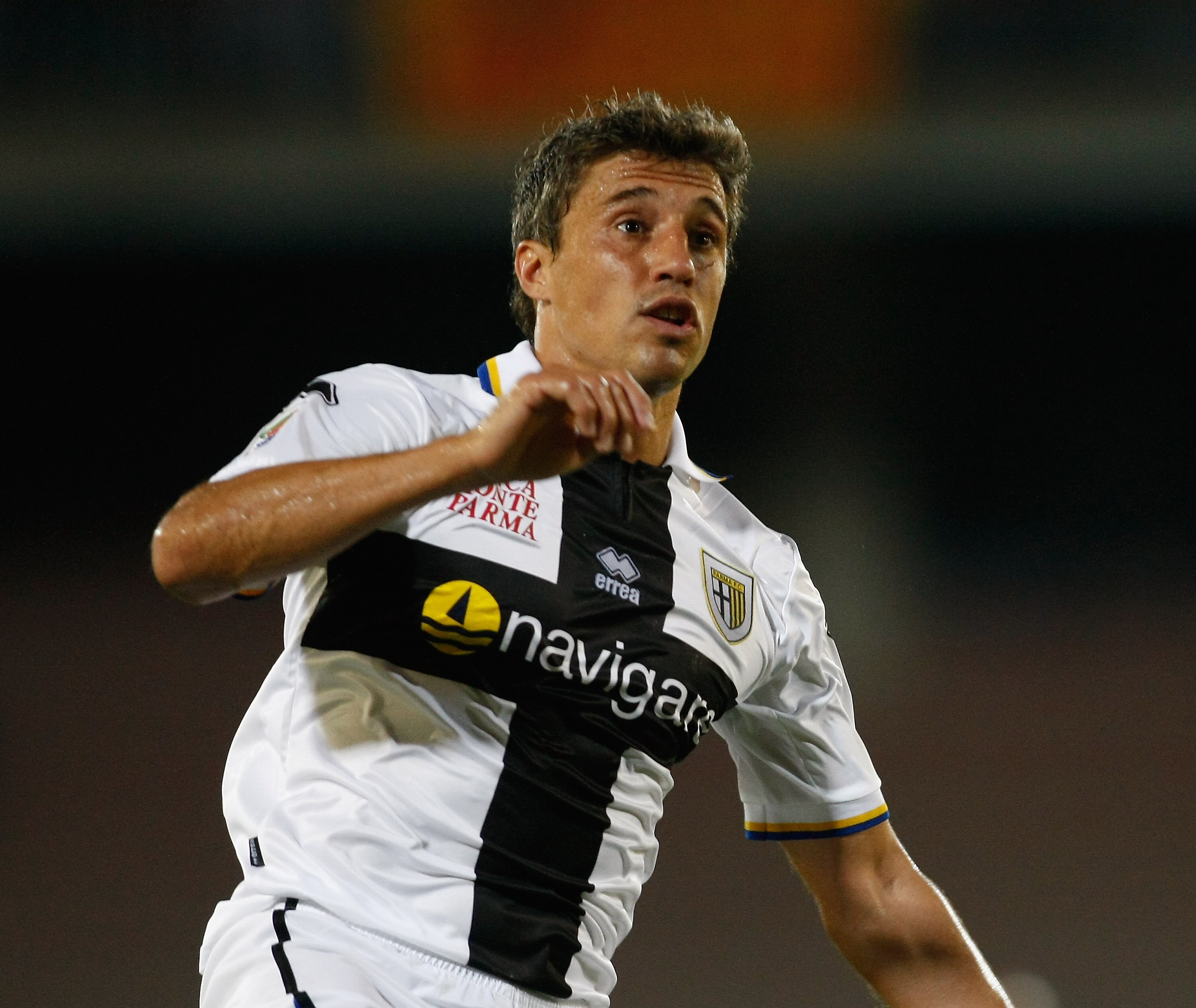 LECCE, ITALY - SEPTEMBER 22:  Hernan Crespo of Parma FC during the Serie A match between Lecce and Parma at Stadio Via del Mare on September 22, 2010 in Lecce, Italy.  (Photo by Maurizio Lagana/Getty Images)