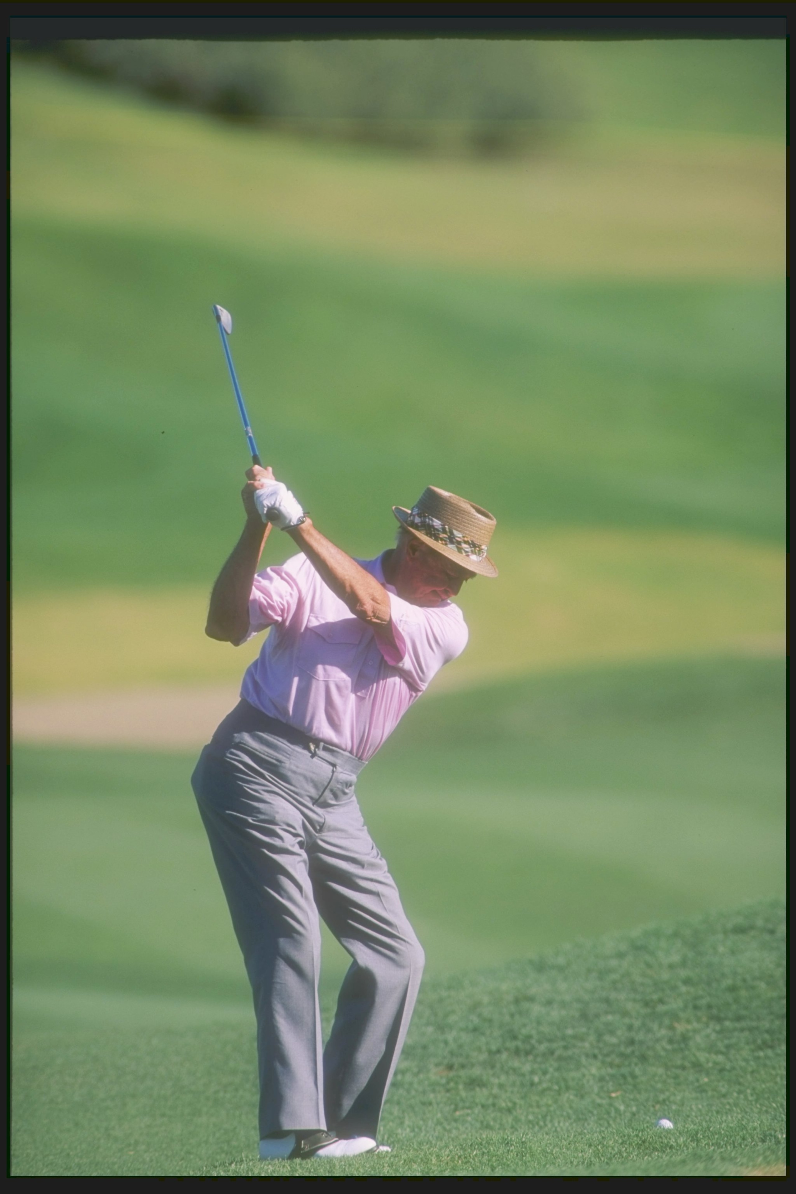 24 Mar 1996:  Sam Snead makes a good takeaway during the Legends of Golf tournament at the PGA West Stadium Course in La Quinta, California. Mandatory Credit: J.D. Cuban  /Allsport
