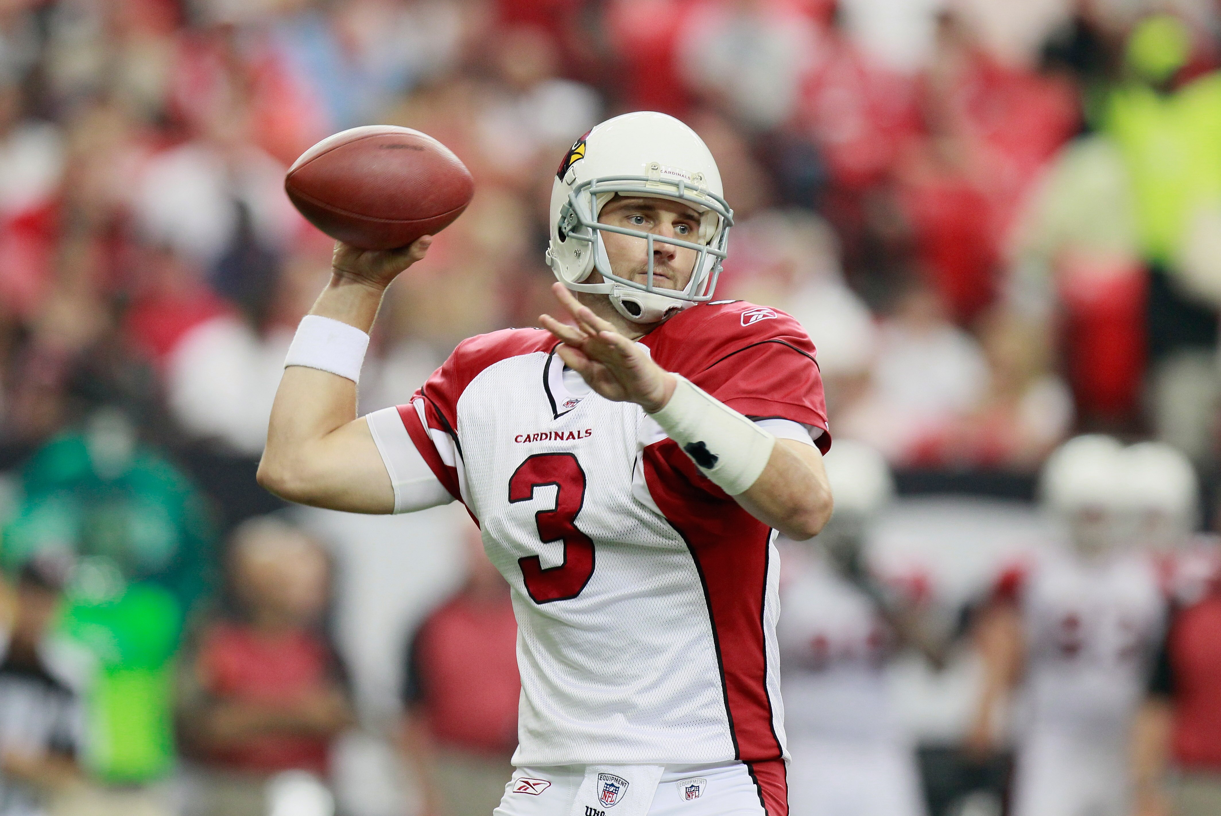 ATLANTA - SEPTEMBER 19:  Derek Anderson #3 of the Arizona Cardinals against the Atlanta Falcons at Georgia Dome on September 19, 2010 in Atlanta, Georgia.  (Photo by Kevin C. Cox/Getty Images)