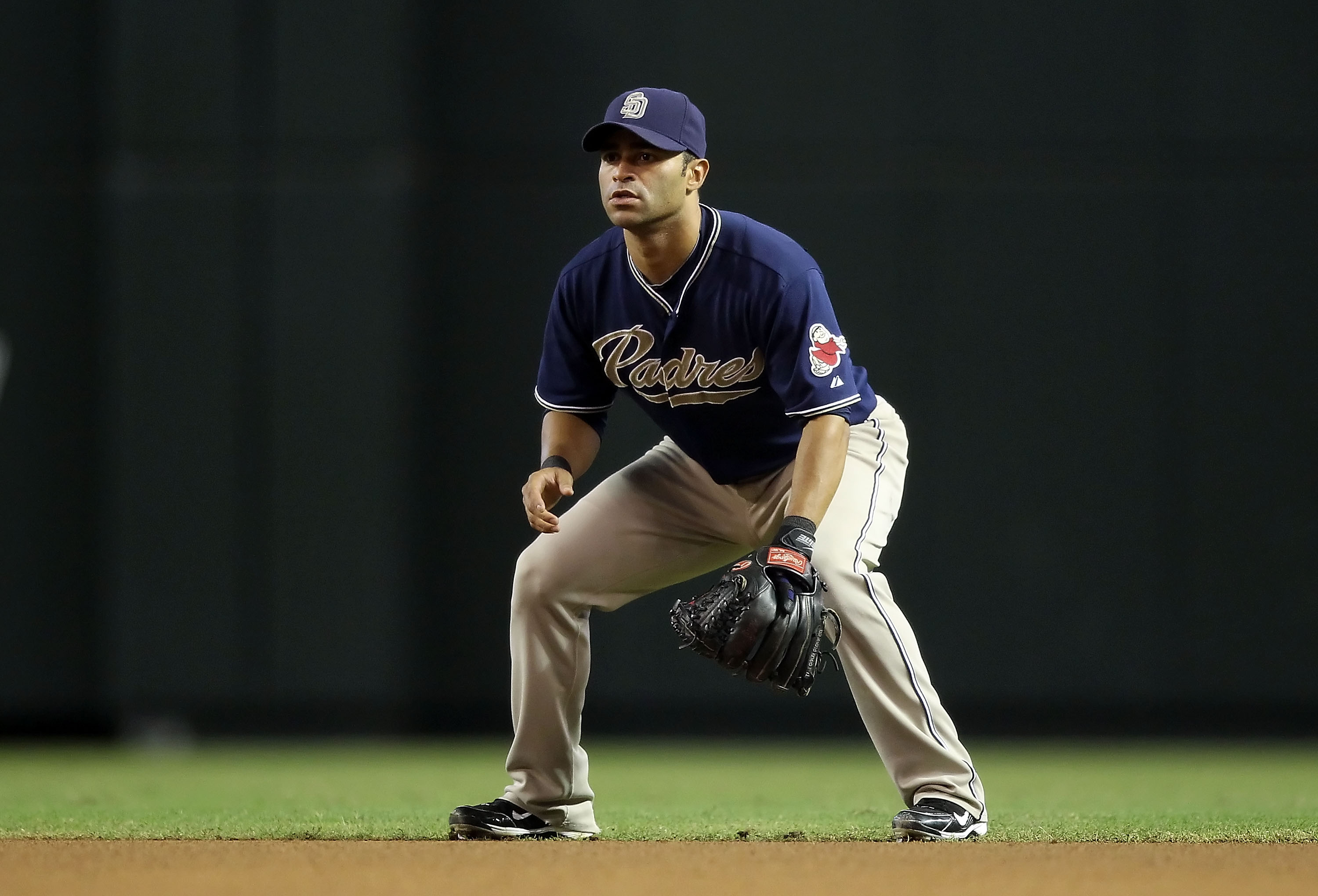 PHOENIX - AUGUST 08:  Infielder Jerry Hairston Jr. #15 of the San Diego Padres in action during the Major League Baseball game against the Arizona Diamondbacks at Chase Field on August 8, 2010 in Phoenix, Arizona. The Padres defeated the Diamondbacks 10-1