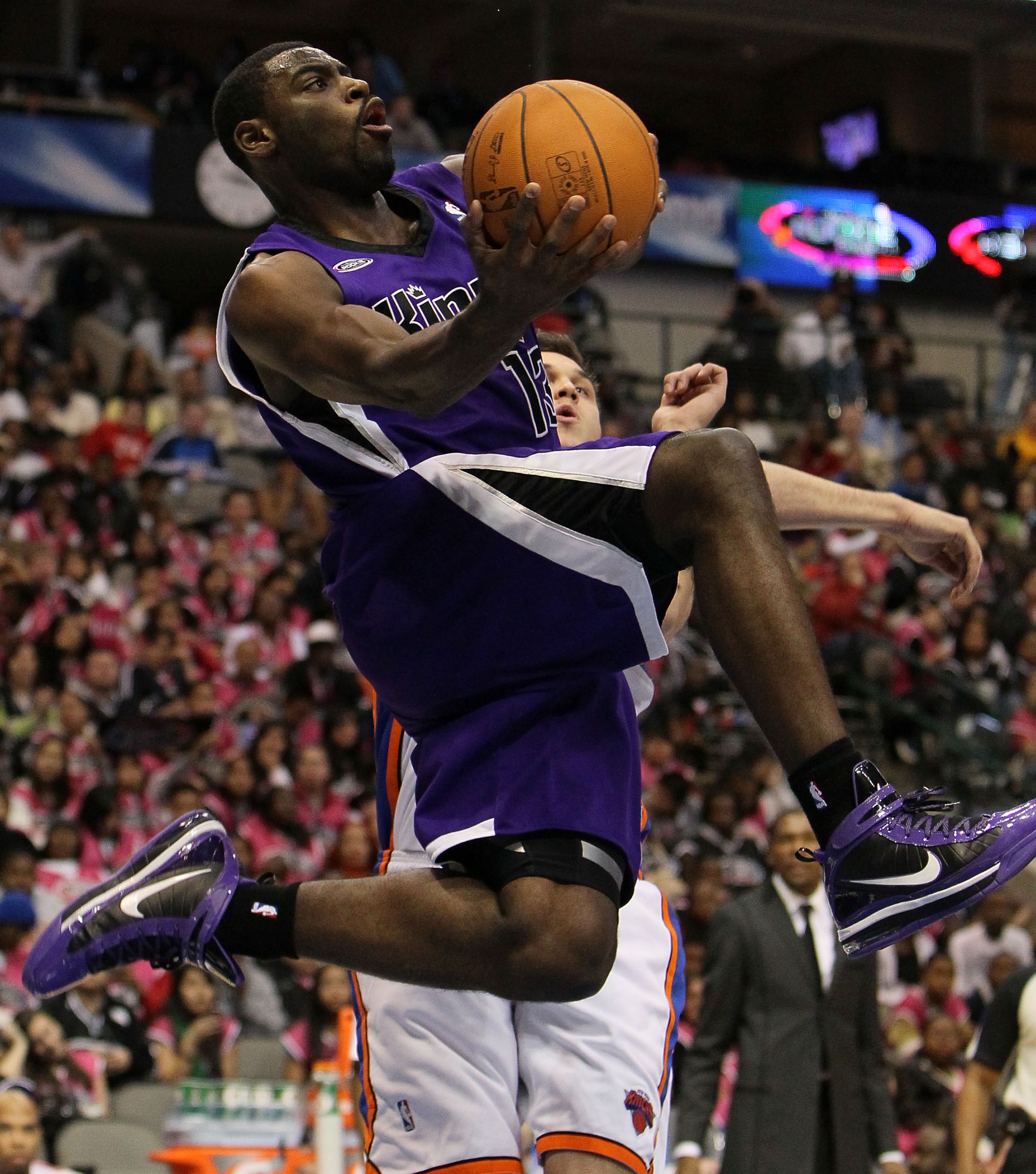 DALLAS - FEBRUARY 12:  Tyreke Evans #13 of the Rookie team shoots against the Sophomore team during the second half of the T-Mobile Rookie Challenge & Youth Jam part of 2010 NBA All-Star Weekend at American Airlines Center on February 12, 2010 in Dallas, 