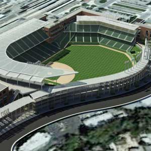 The design of the theoretical San Jose A's ballpark