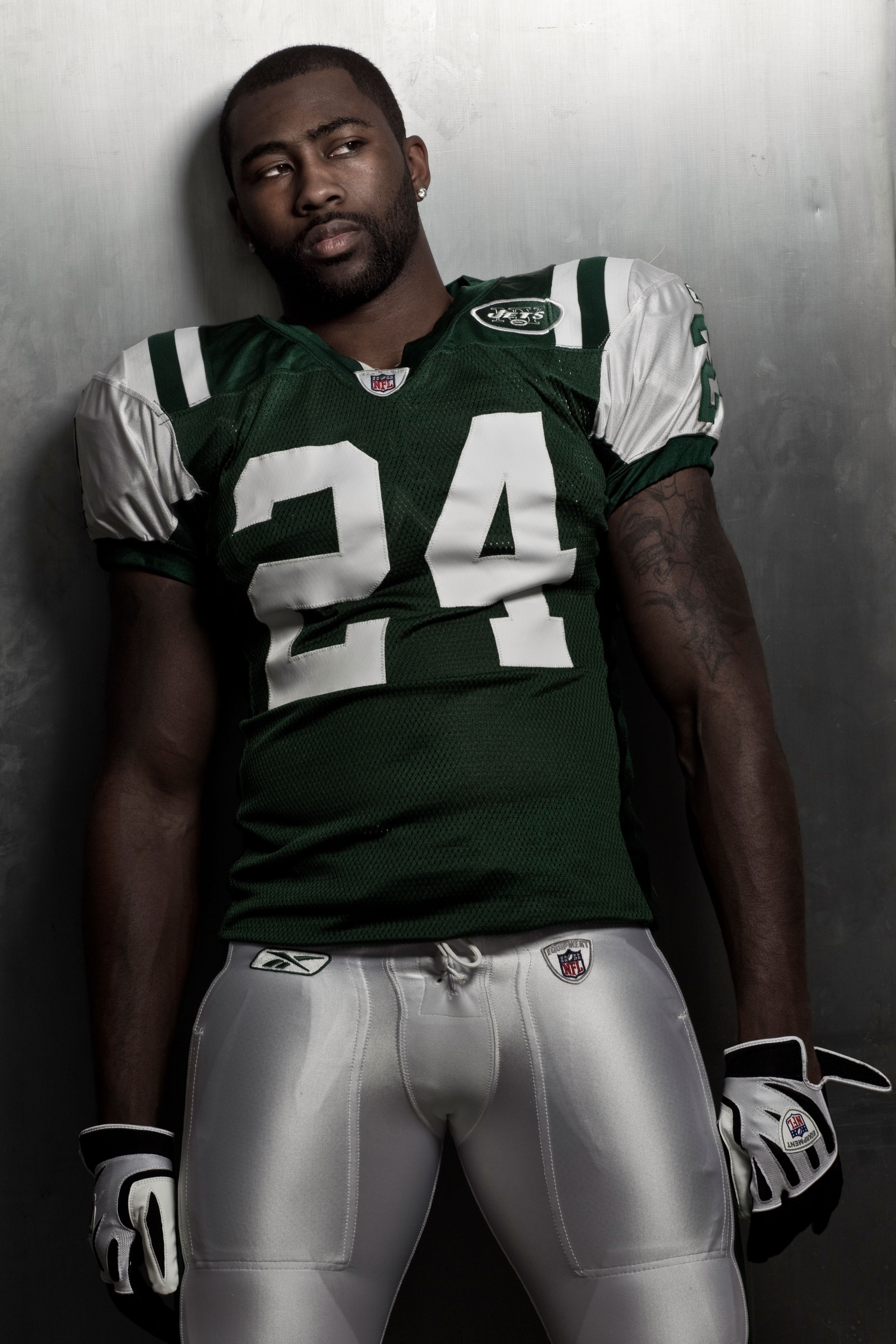 NEW YORK, NY - MARCH 16:  New York Jets Darrelle Revis poses for a portrait on March 16, 2010 in New York, New York.  (Photo by Chris McGrath/Getty Images)