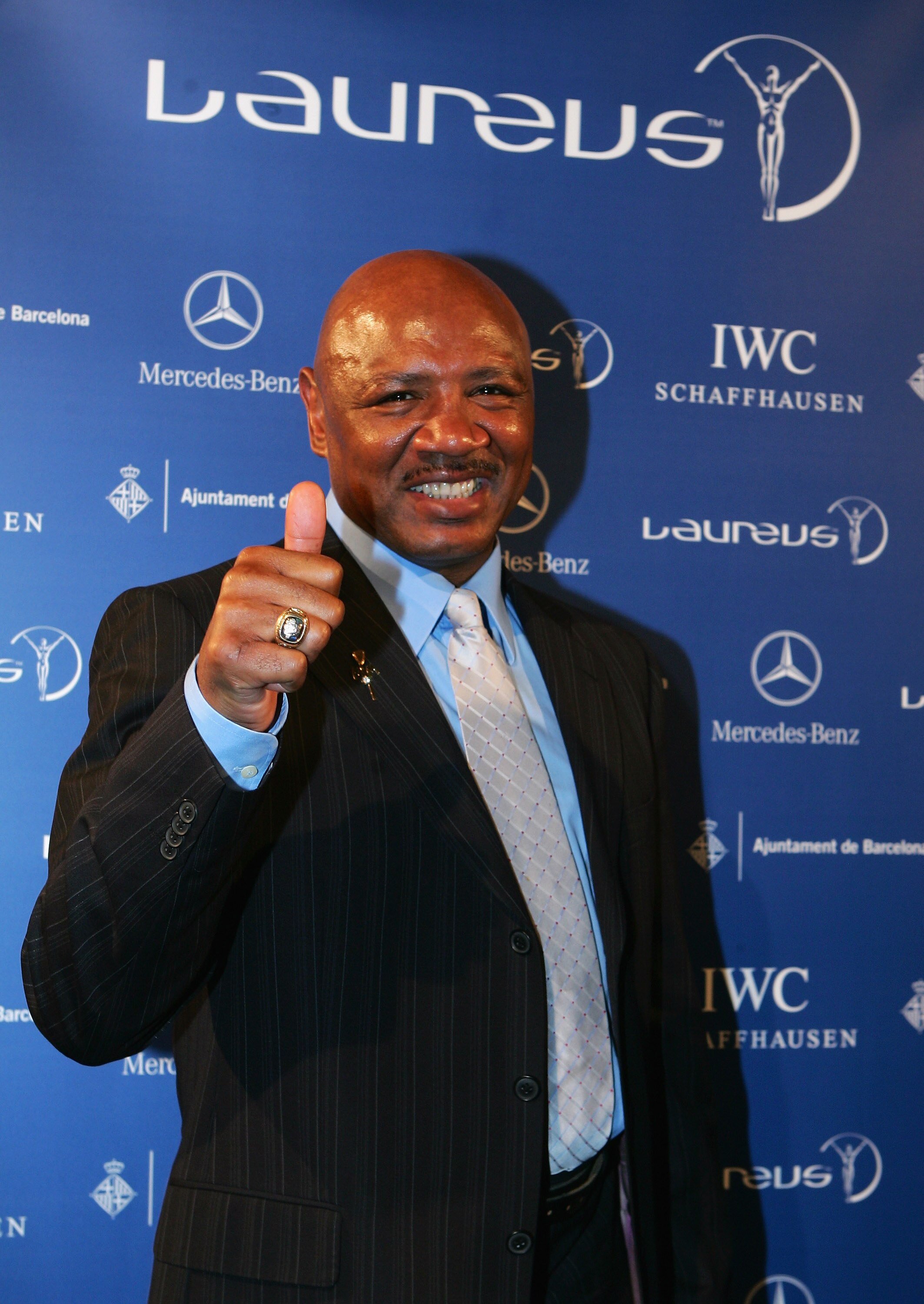 BARCELONA, SPAIN - APRIL 01:  Marvin Hagler attends the Laureus Welcome Party at Shoko prior to the Laureus Sports Awards on April 1, 2007 in Barcelona, Spain.   (Photo by Jamie McDonald/Getty Images for Laureus)