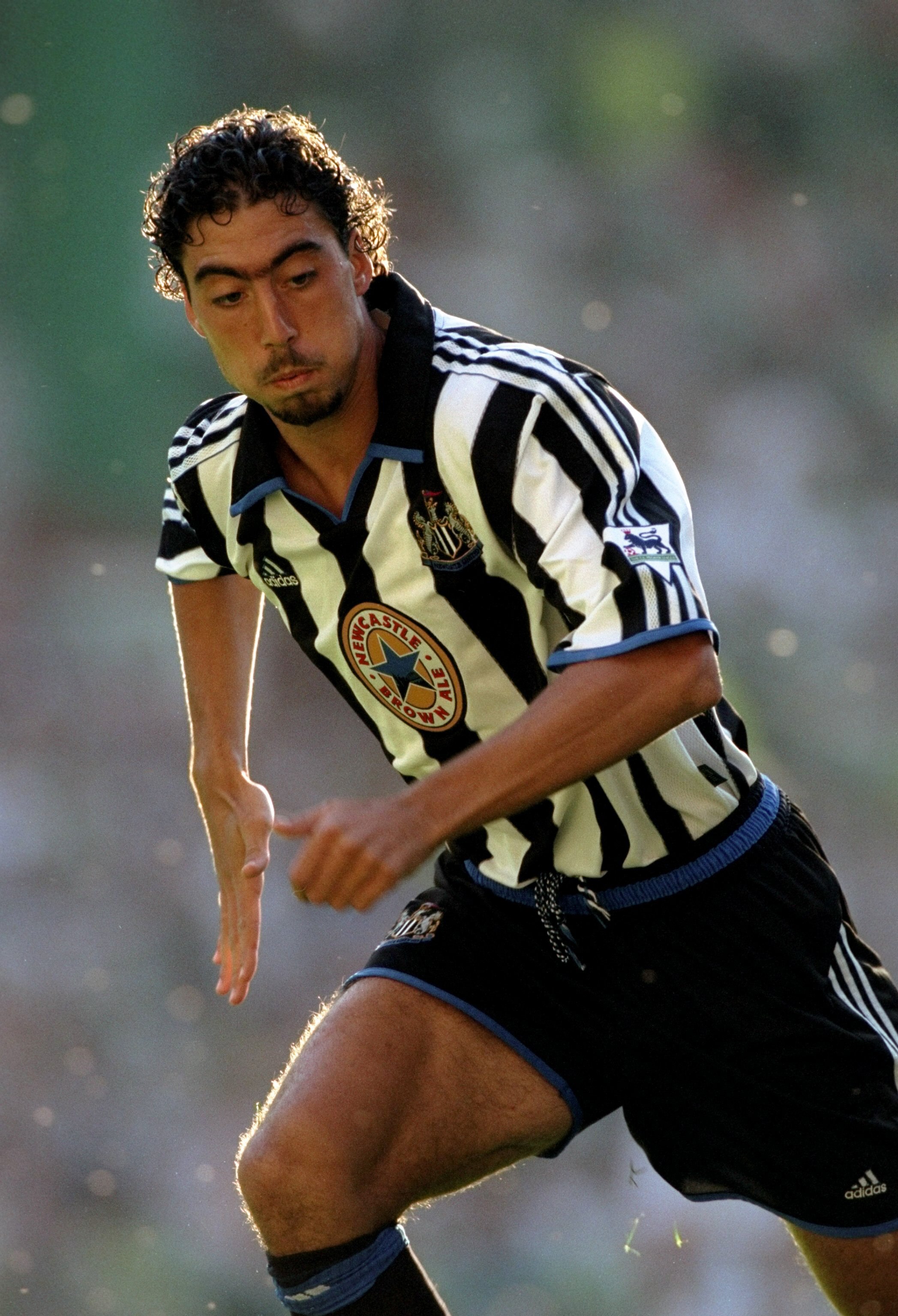 27 Jul 1999:  Marcelino of Newcastle United in action during the pre-season friendly match against Celtic played at Celtic Park in Glasgow, Scotland.  The match finished in a 2-0 win for Celtic. \ Mandatory Credit: Stu Forster /Allsport