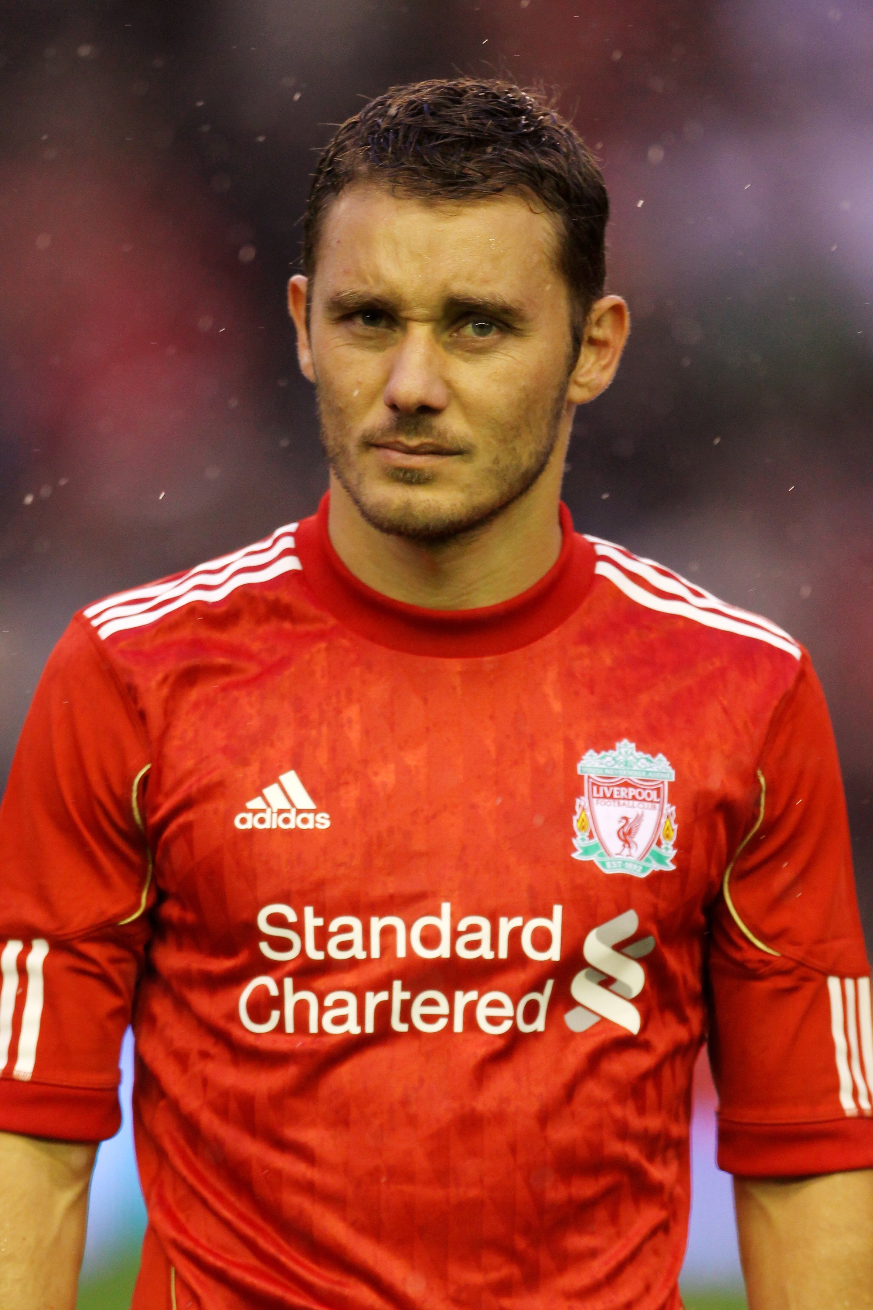 LIVERPOOL, ENGLAND - AUGUST 19:  Fabio Aurelio of Liverpool looks on prior to the UEFA Europa League play-off first leg match beteween Liverpool and Trabzonspor at Anfield on August 19, 2010 in Liverpool, England.  (Photo by Alex Livesey/Getty Images)