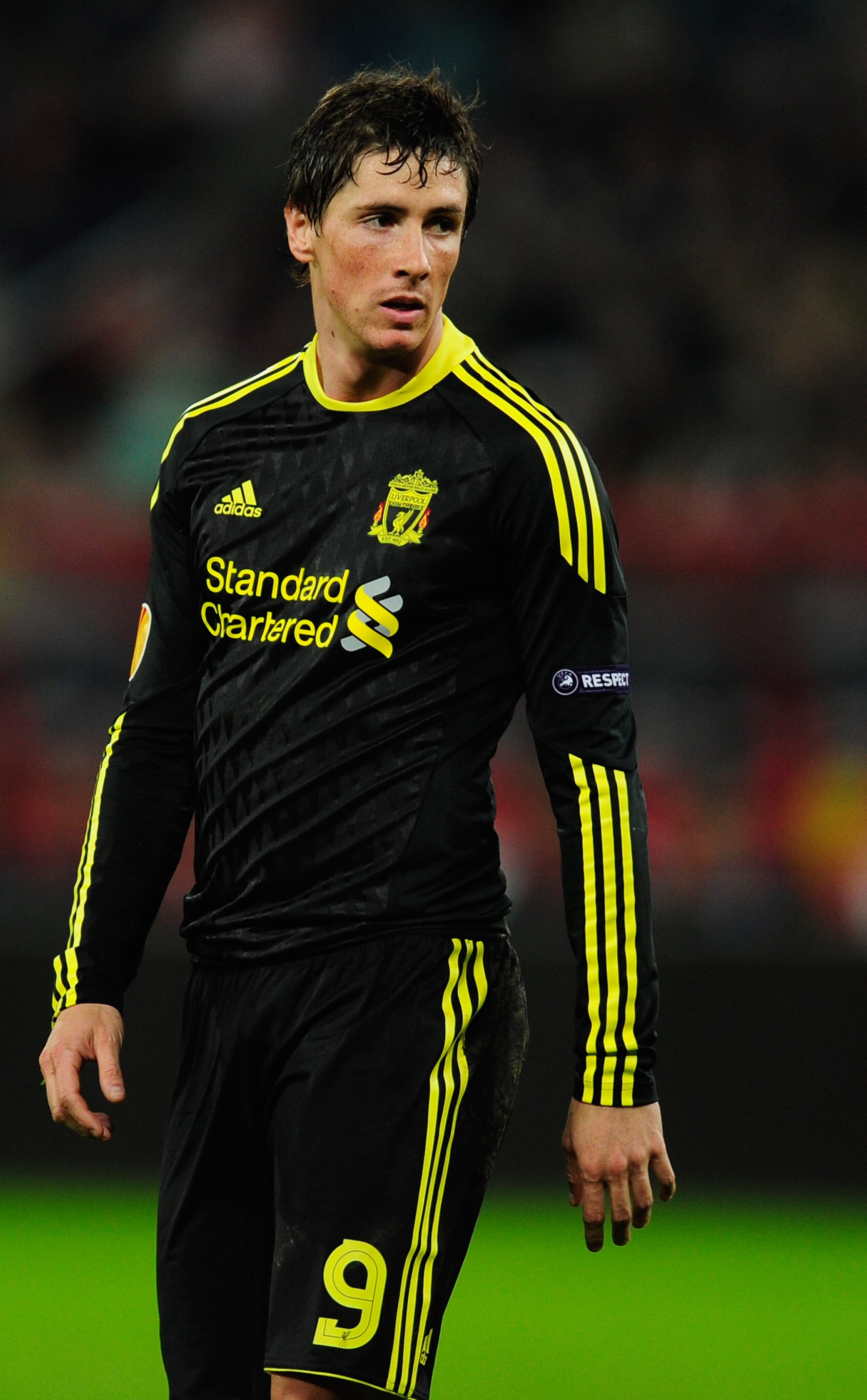 UTRECHT, NETHERLANDS - SEPTEMBER 30:  Fernando Torres of Liverpool looks on during the UEFA Europa League match between FC Utrecht and Liverpool at the Stadion Galgenwaard on September 30, 2010 in Utrecht, Netherlands.  (Photo by Jamie McDonald/Getty Imag