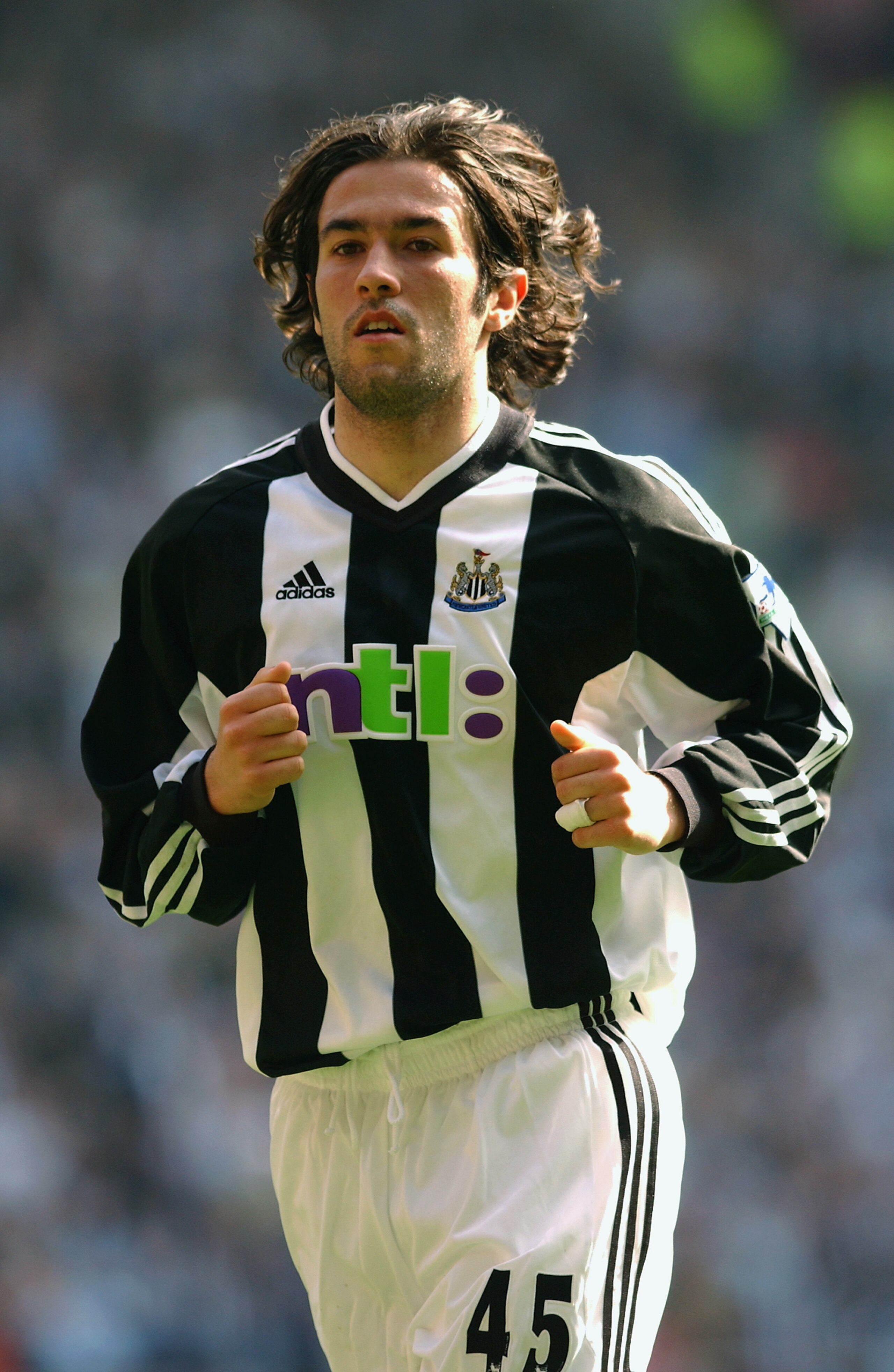 SUNDERLAND - APRIL 26:  Hugo Viana of Newcastle United in action during the FA Barclaycard Premiership match between Sunderland and Newcastle United held on April 26, 2003 at the Stadium of Light, in Sunderland, England. Newcastle United won the match 1-0