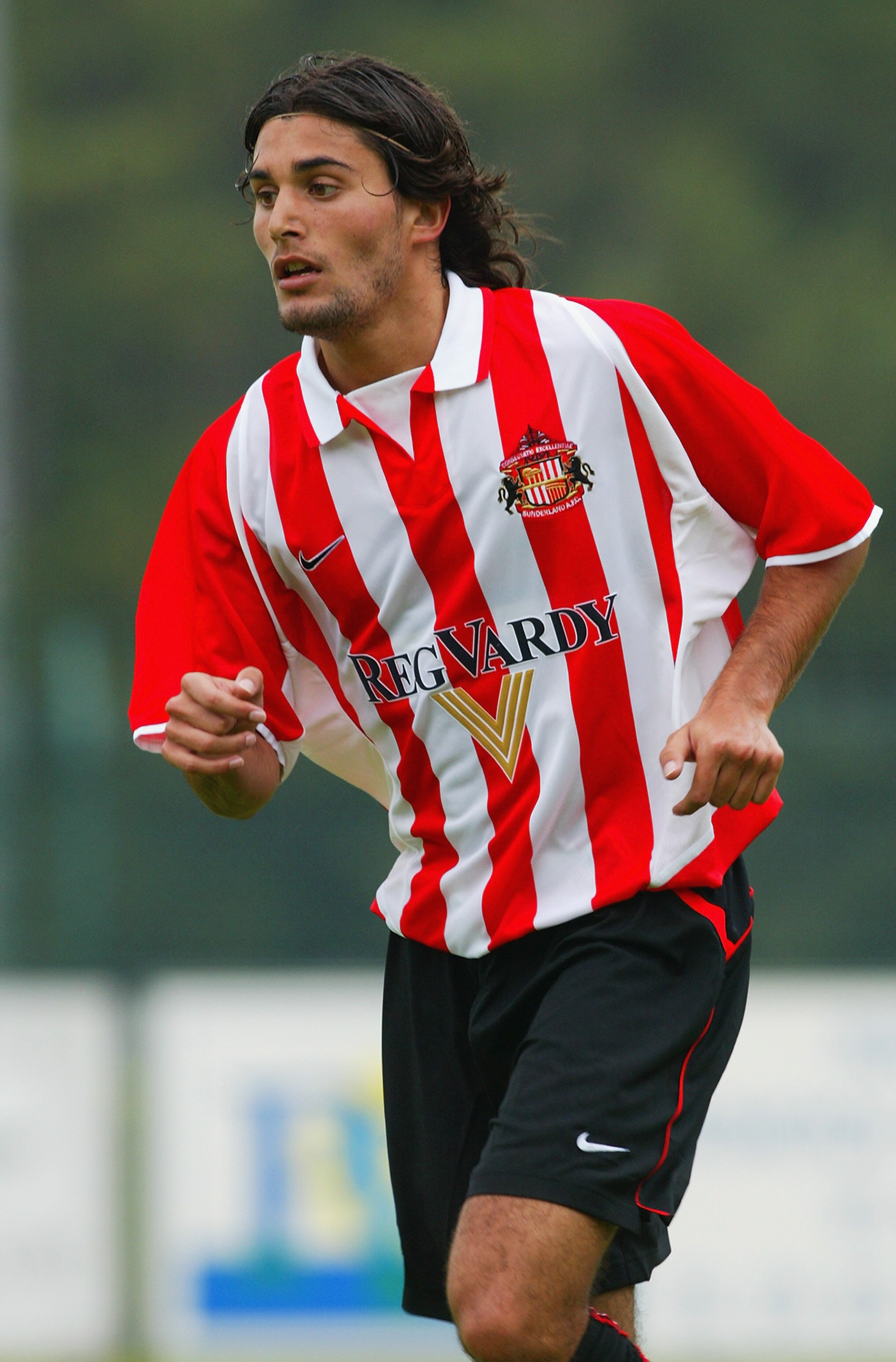 AMIENS - JULY 20:  Nicolas Medina of Sunderland during the pre-season friendly between Amiens and Sunderland at the Stade de la Licorne in Amiens, France on July 20, 2002.  (Photo by Ben Radford/Getty Images)