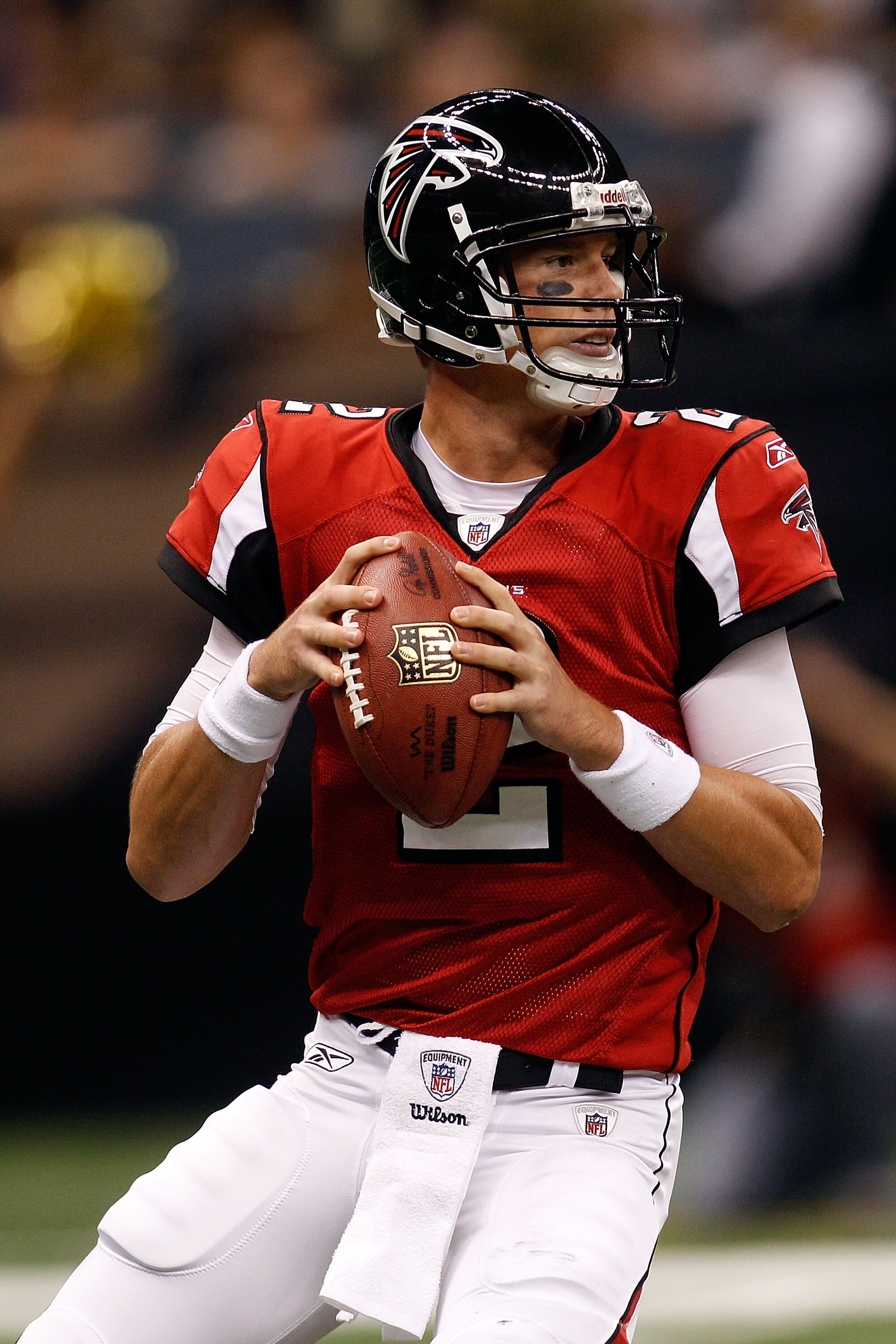 NEW ORLEANS - SEPTEMBER 26:  Matt Ryan #2 of the Atlanta Falcons in action against the New Orleans Saints at the Louisiana Superdome on September 26, 2010 in New Orleans, Louisiana.  The Falcons defeated the Saints 27-24.  (Photo by Chris Graythen/Getty I