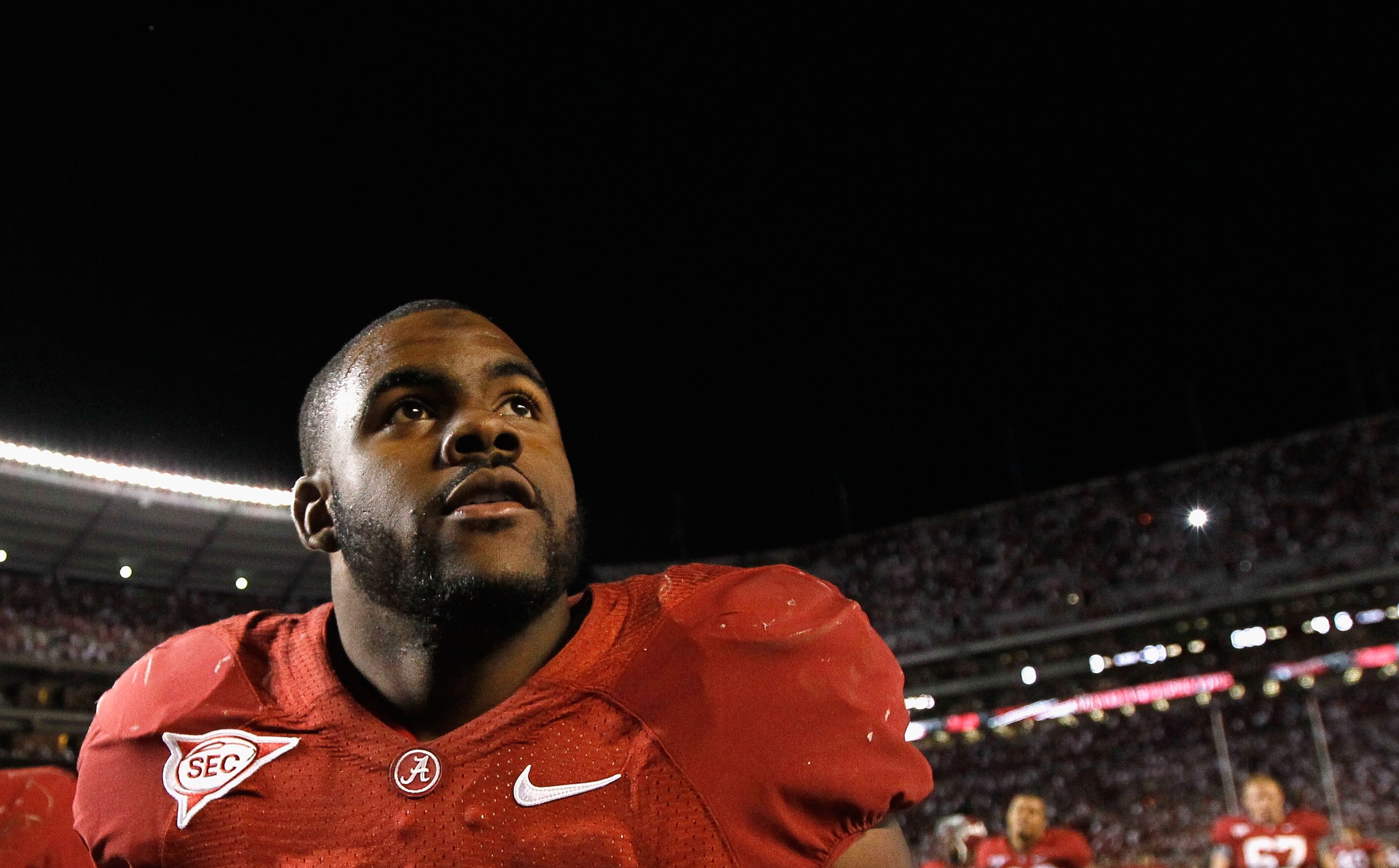 TUSCALOOSA, AL - OCTOBER 02:  Mark Ingram #22 of the Alabama Crimson Tide reacts after their 31-6 win over the Florida Gators at Bryant-Denny Stadium on October 2, 2010 in Tuscaloosa, Alabama.  (Photo by Kevin C. Cox/Getty Images)