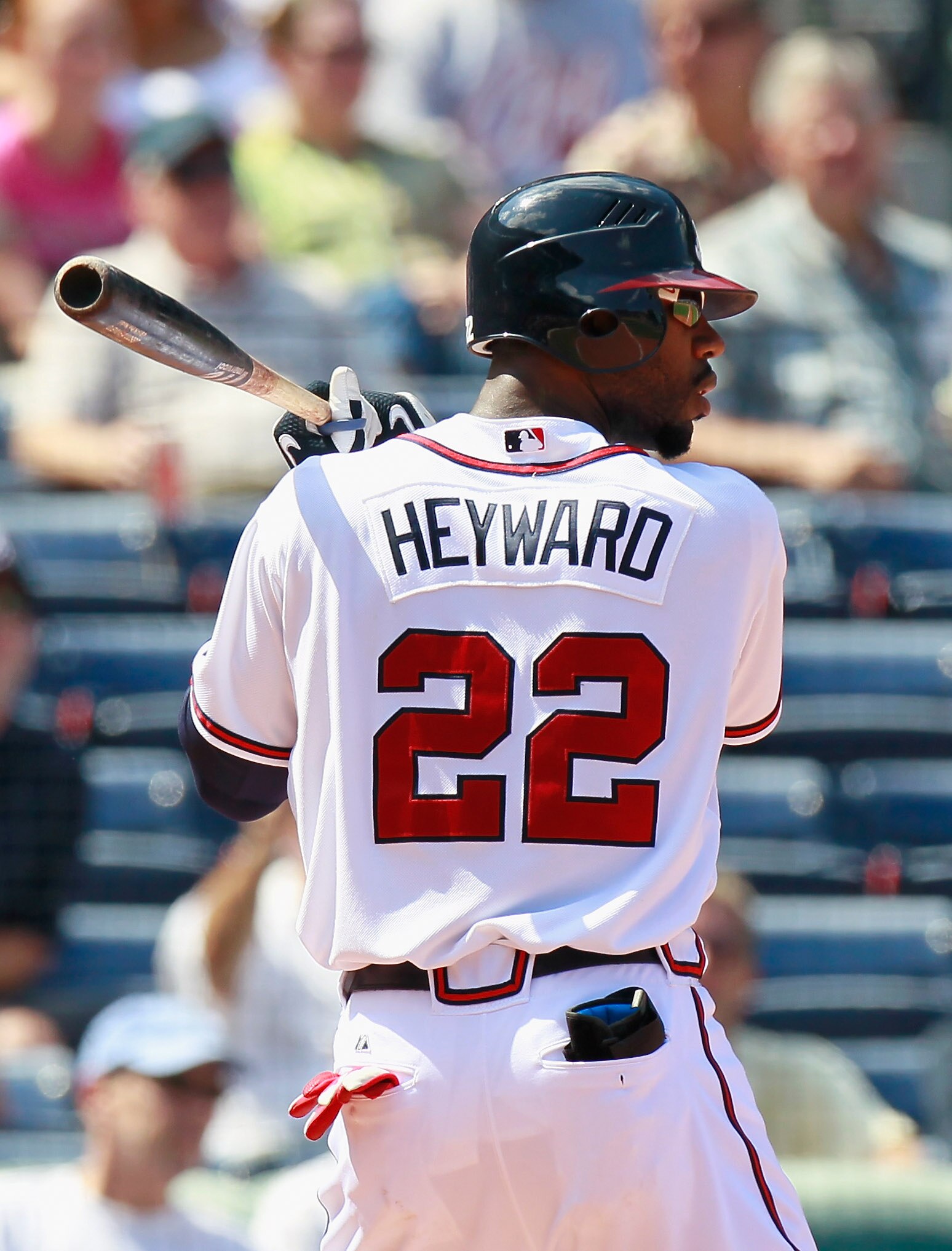 ATLANTA - SEPTEMBER 15:  Jason Heyward #22 of the Atlanta Braves against the Washington Nationals at Turner Field on September 15, 2010 in Atlanta, Georgia.  (Photo by Kevin C. Cox/Getty Images)