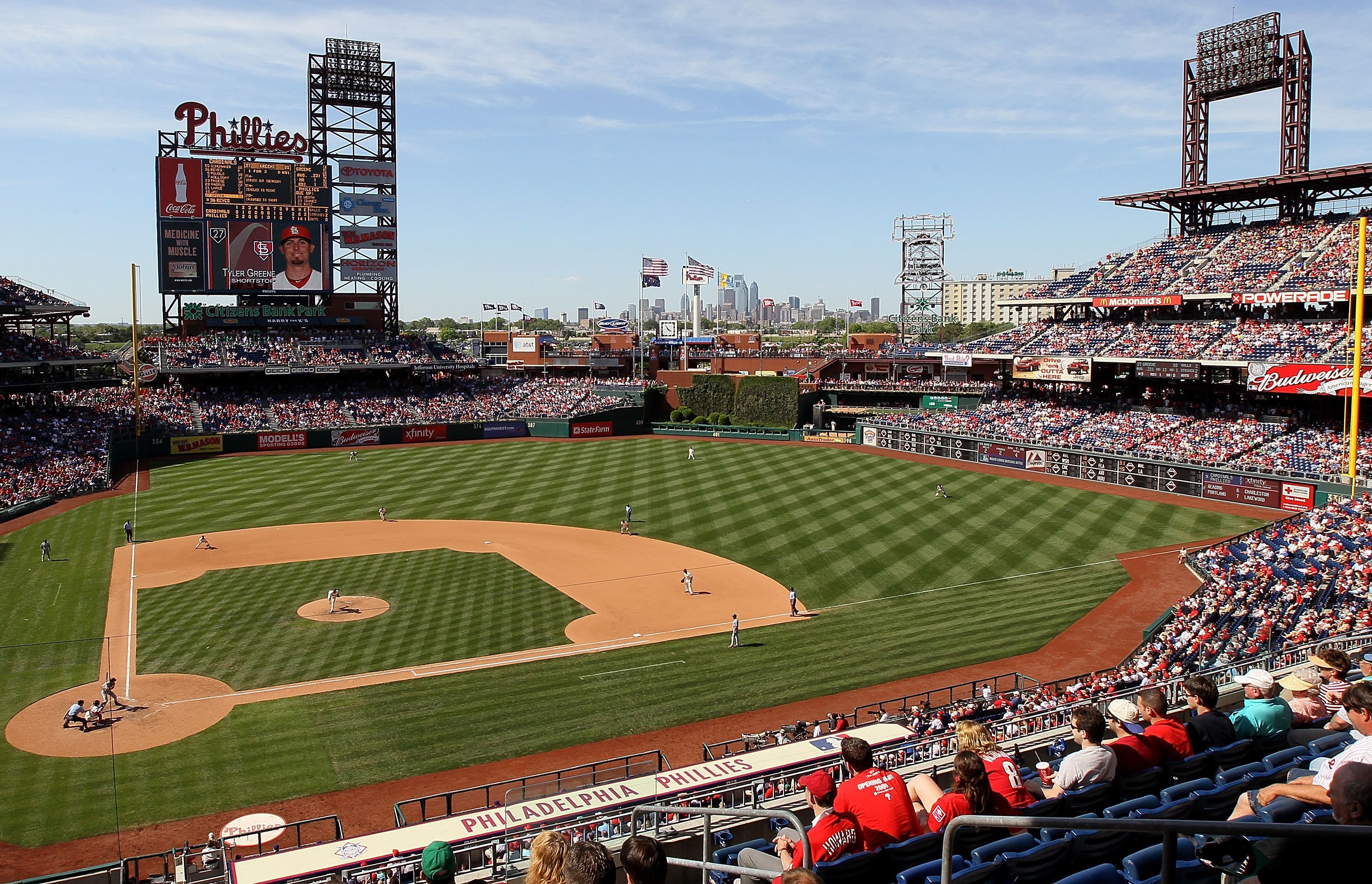 PHILADELPHIA - MAY 06:  A general view as the Philadelphia Phillies play the St. Louis Cardinals at Citizens Bank Park on May 6, 2010 in Philadelphia, Pennsylvania. The Phillies defeated the Cardinals 7-2.  (Photo by Jim McIsaac/Getty Images)