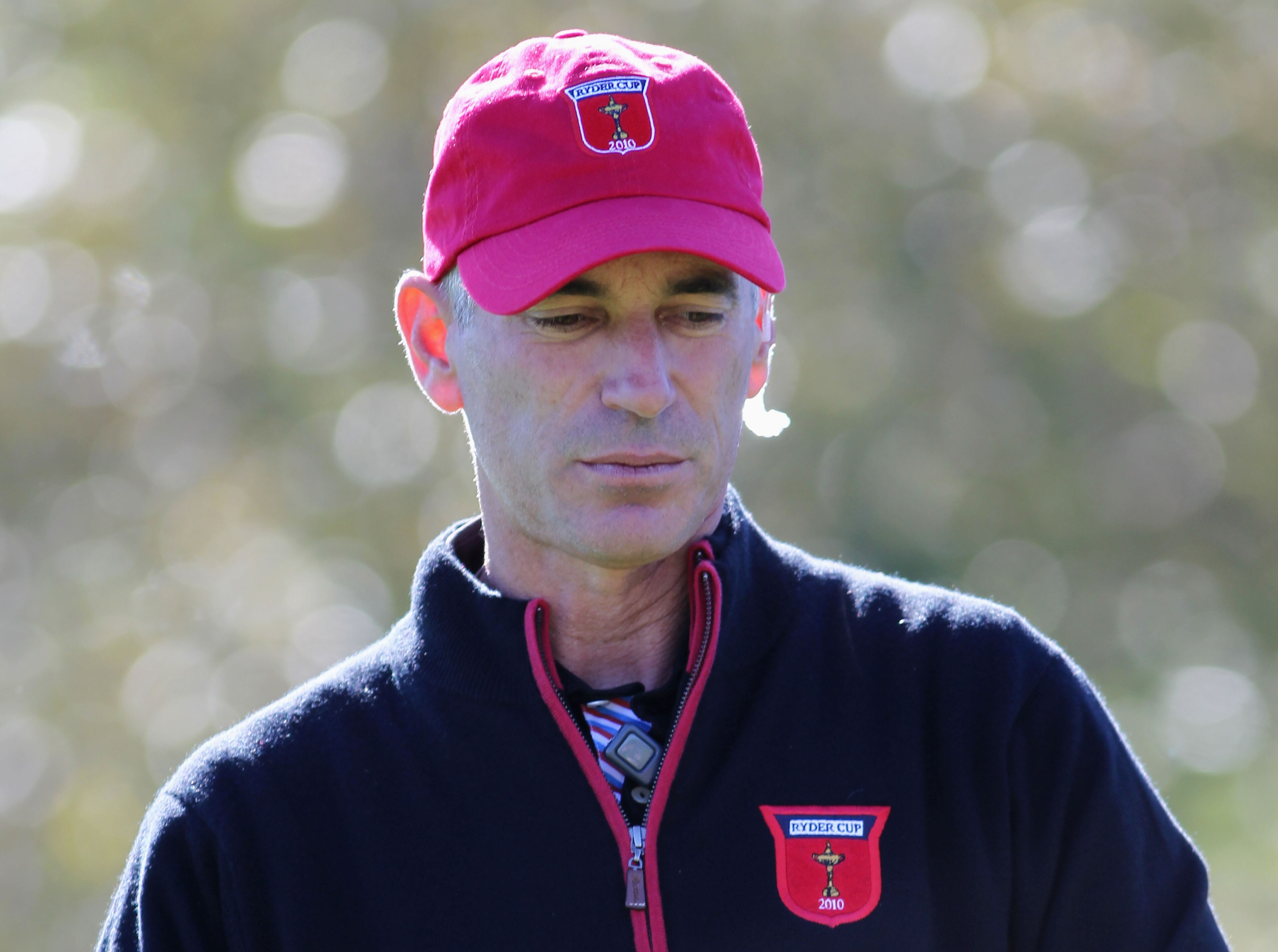 NEWPORT, WALES - OCTOBER 04:   USA Captain Corey Pavin looks on in the singles matches during the 2010 Ryder Cup at the Celtic Manor Resort on October 4, 2010 in Newport, Wales.  (Photo by Jamie Squire/Getty Images)