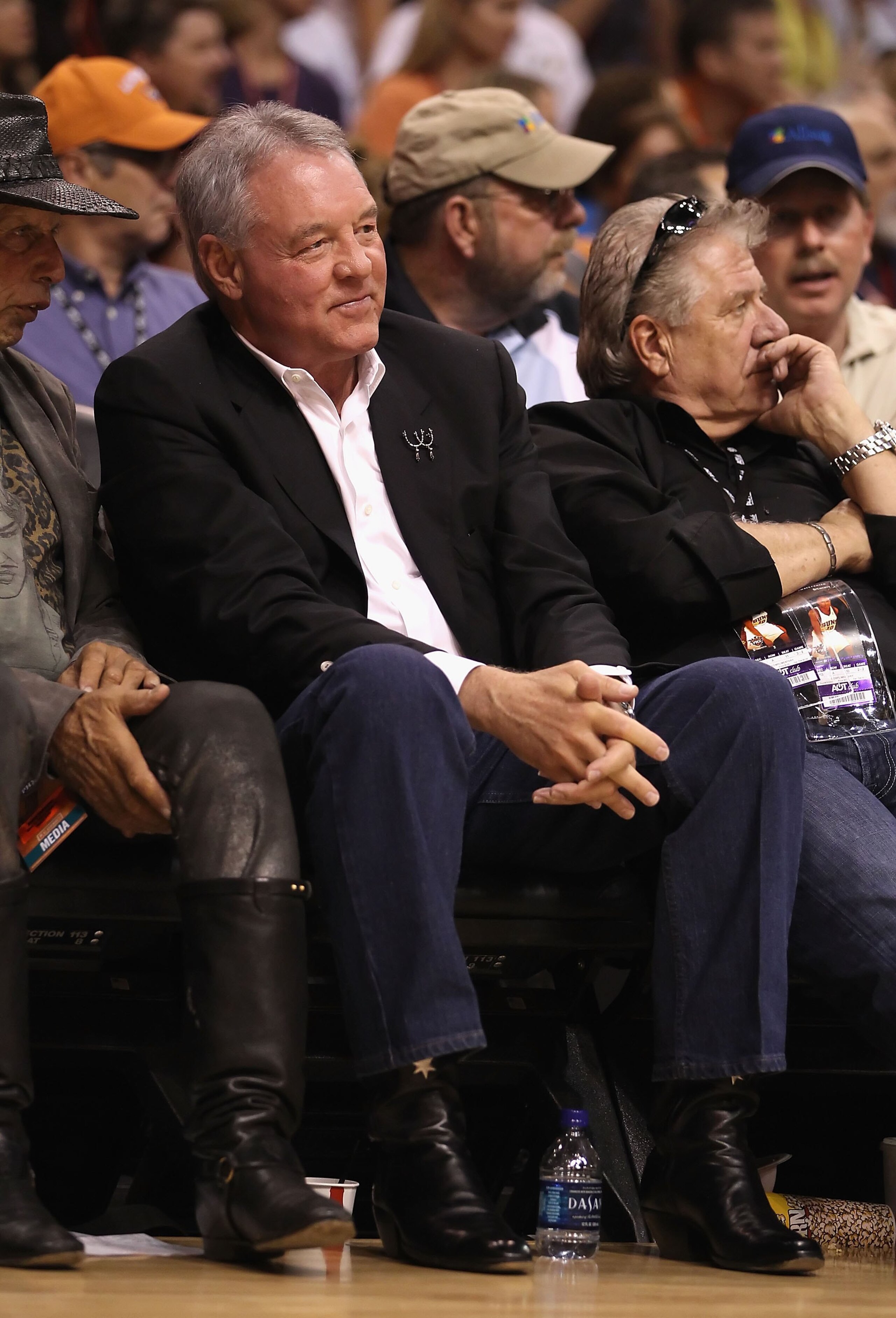 PHOENIX - MAY 05:  Owner of the San Antonio Spurs Peter Holt attends Game Two of the Western Conference Semifinals of the 2010 NBA Playoffs against the Phoenix Suns at US Airways Center on May 5, 2010 in Phoenix, Arizona. The team is wearing 'Los Suns' je