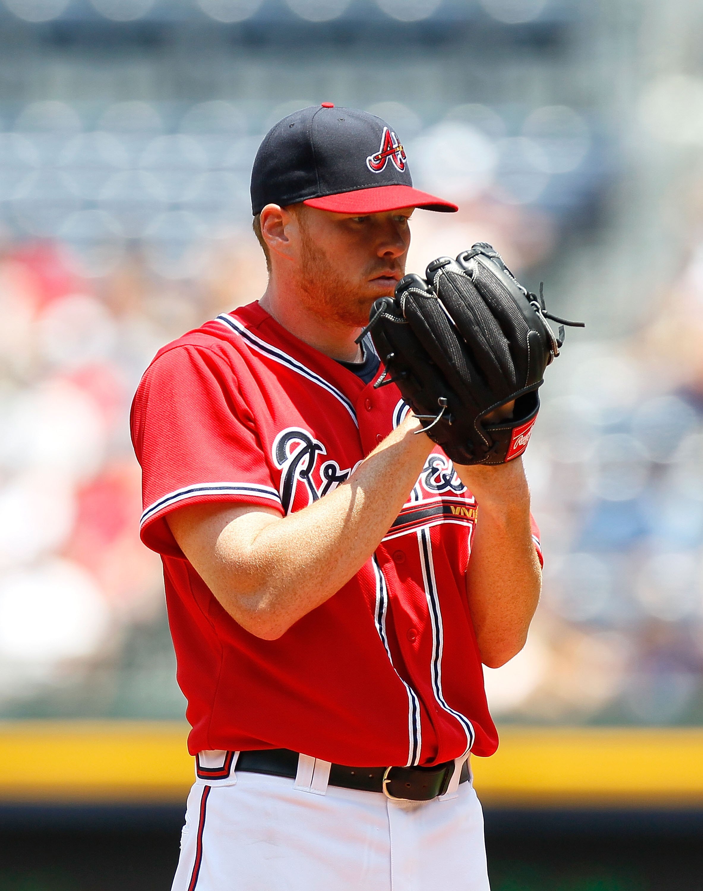 ATLANTA - JUNE 27:  Tommy Hanson #48 of the Atlanta Braves against the Detroit Tigers at Turner Field on June 27, 2010 in Atlanta, Georgia.  (Photo by Kevin C. Cox/Getty Images)