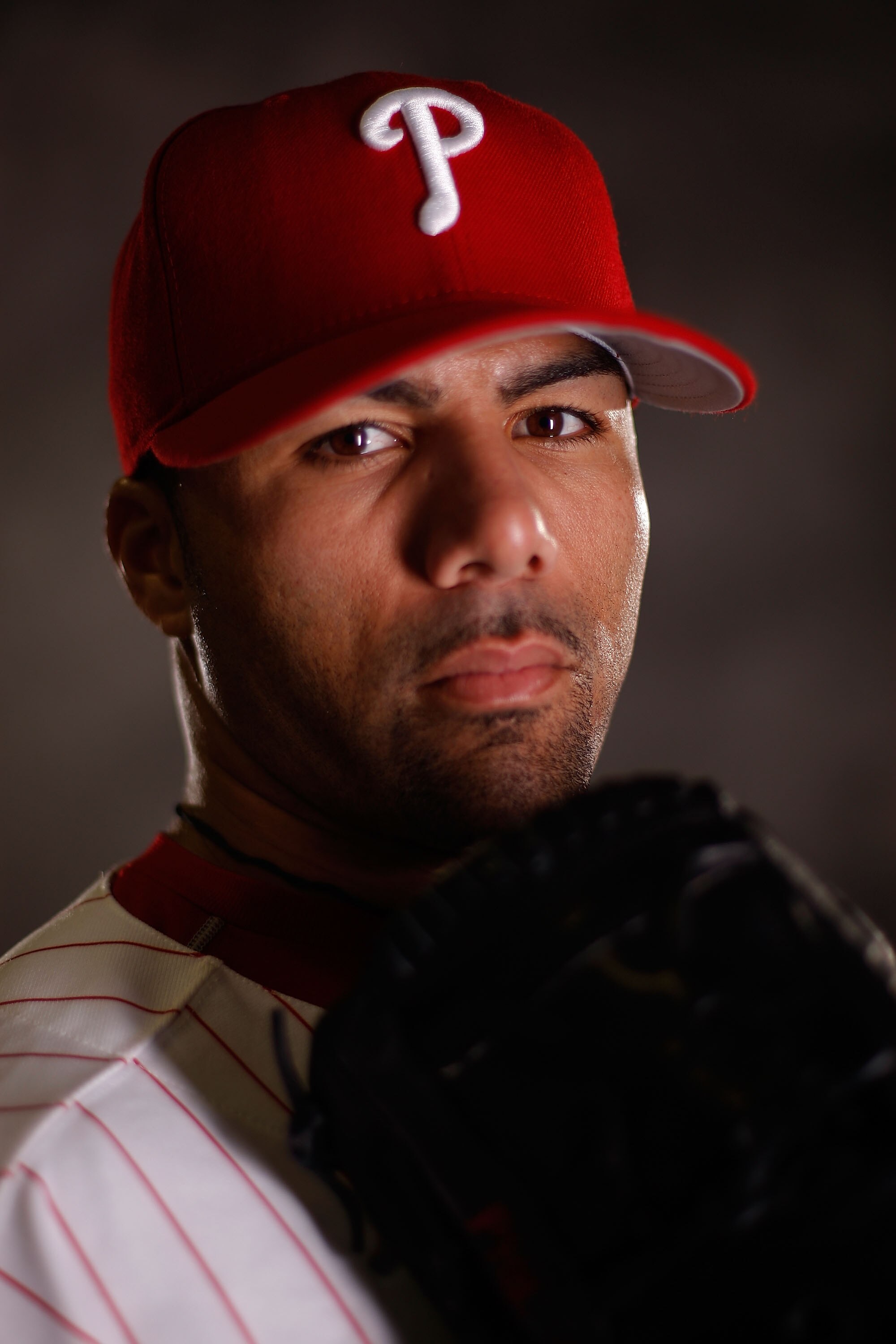 CLEARWATER, FL - FEBRUARY 20:  J.C. Romero 16 of the Philadelphia Phillies poses for a photo during Spring Training Photo day on February 20, 2009 at Bright House Networks Field in Clearwater, Florida.  (Photo by Chris Graythen/Getty Images)